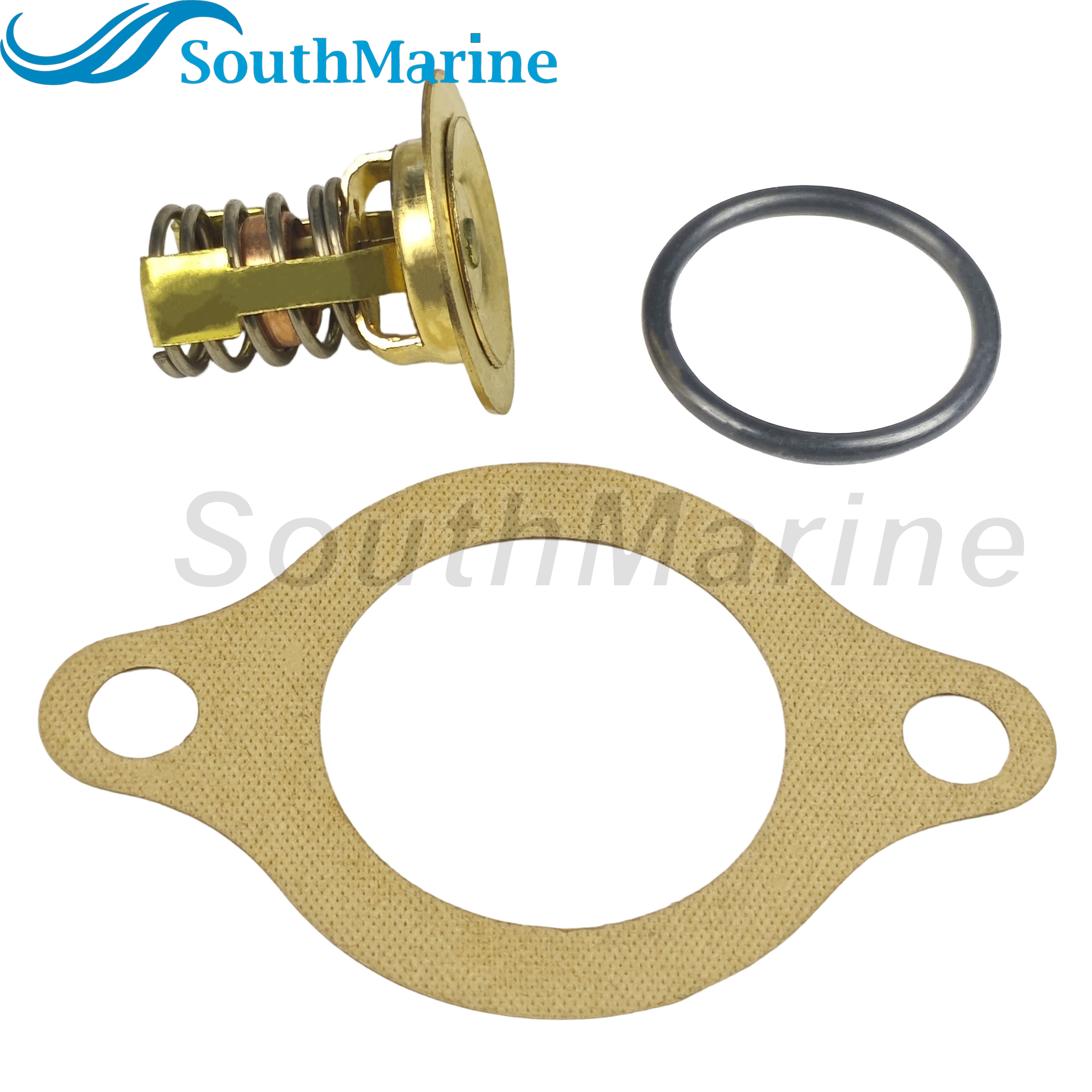 Boat Engine 3856961 Thermostat Assy for Volvo Penta V6 V8 4.3L 5.0L 5.7L 5.8L, 383307 778056 3852216 for Evinrude Johnson OMC