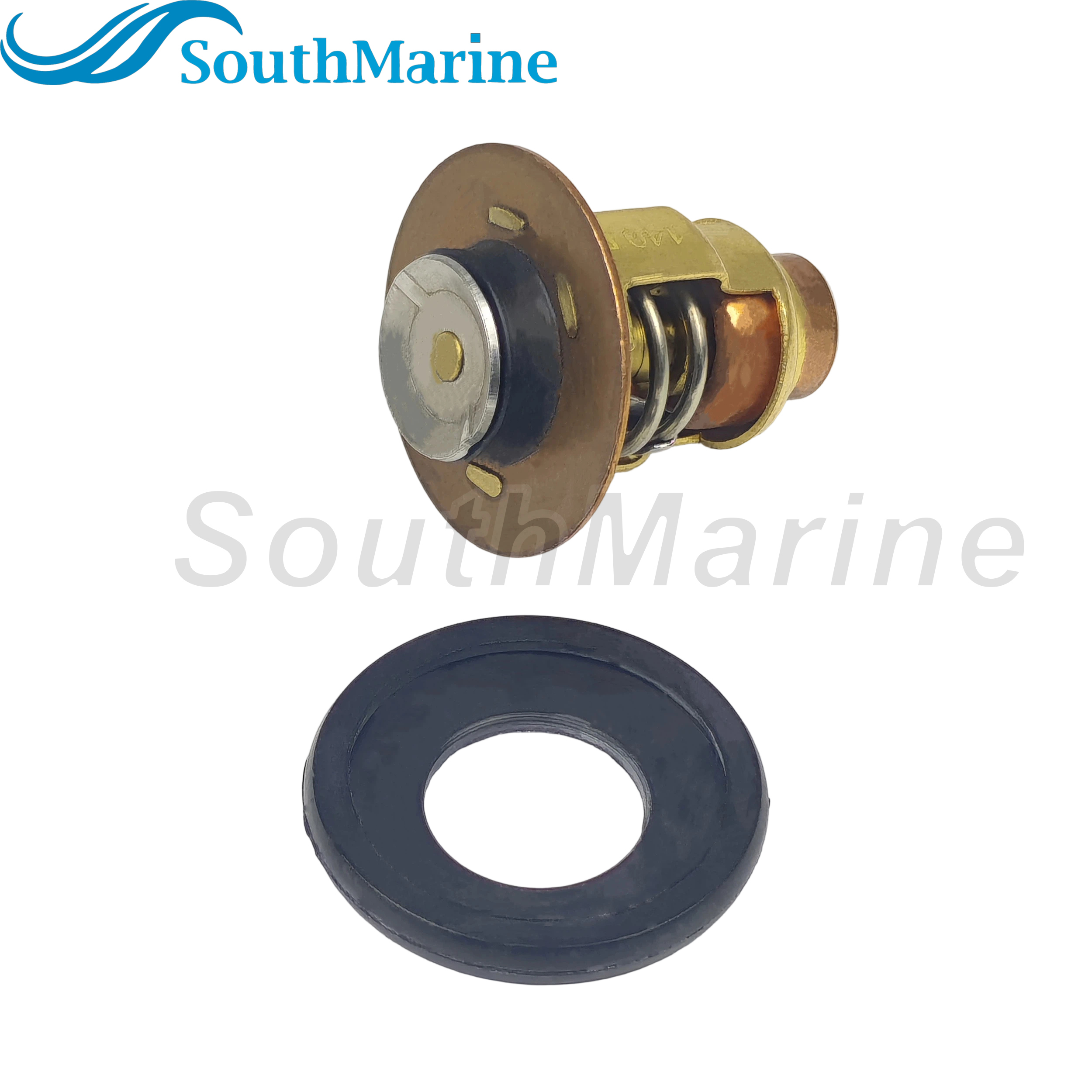 Boat Engine 6FM-12411-00 Thermostat for Yamaha 20HP 24HP 25HP 4-Stroke Marine Outboard Motor, 140℉/60℃