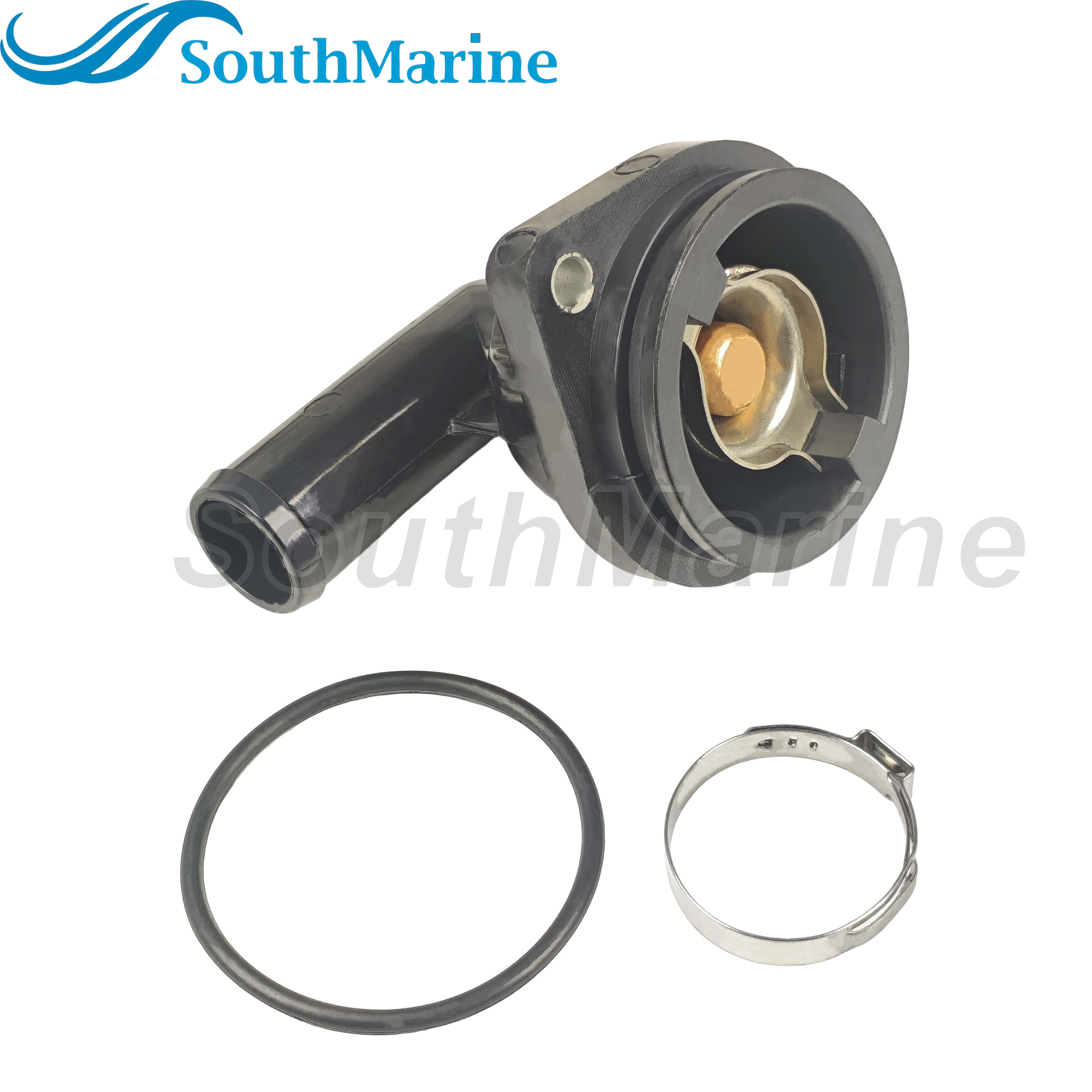 Boat Engine 892864T06 892864A06 8M0090819 18-3635 18-3633 Thermostat Housing Assy for Mercury 65HP-150HP V6 3.4 Marine