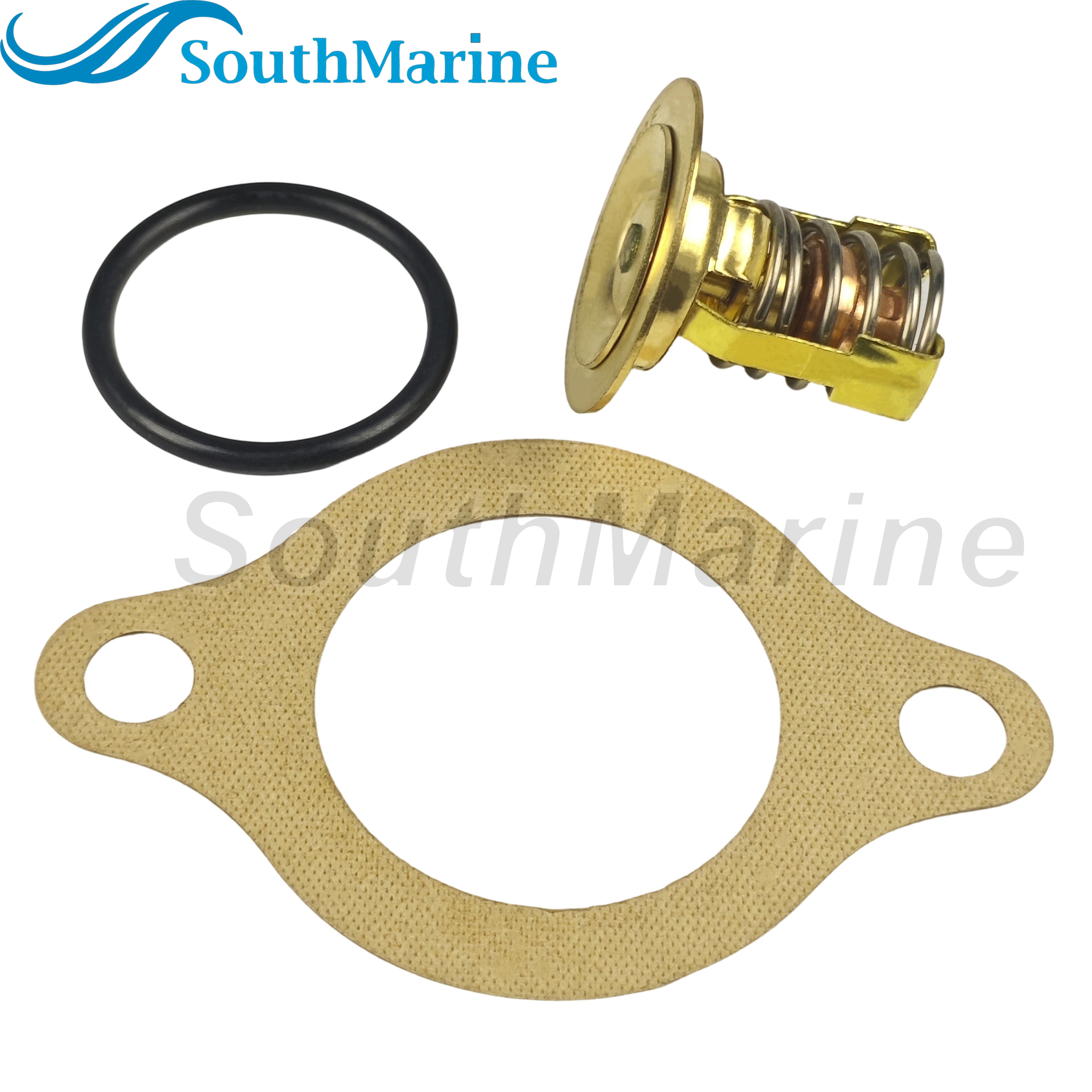 Boat Engine 3856961 Thermostat Assy for Volvo Penta V6 V8 4.3L 5.0L 5.7L 5.8L, 383307 778056 3852216 for Evinrude Johnson OMC
