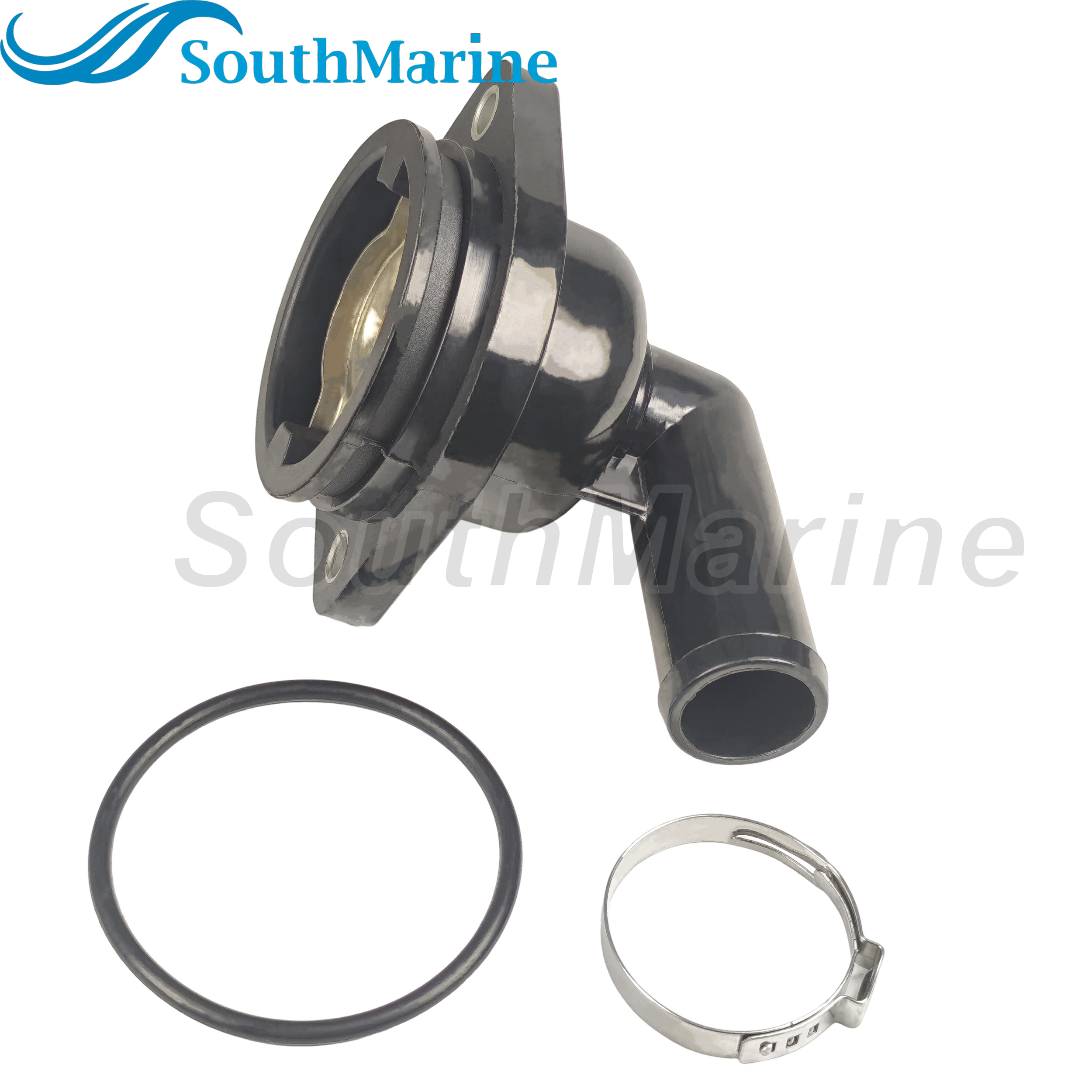 Boat Engine 892864T06 892864A06 8M0090819 18-3635 18-3633 Thermostat Housing Assy for Mercury 65HP-150HP V6 3.4 Marine