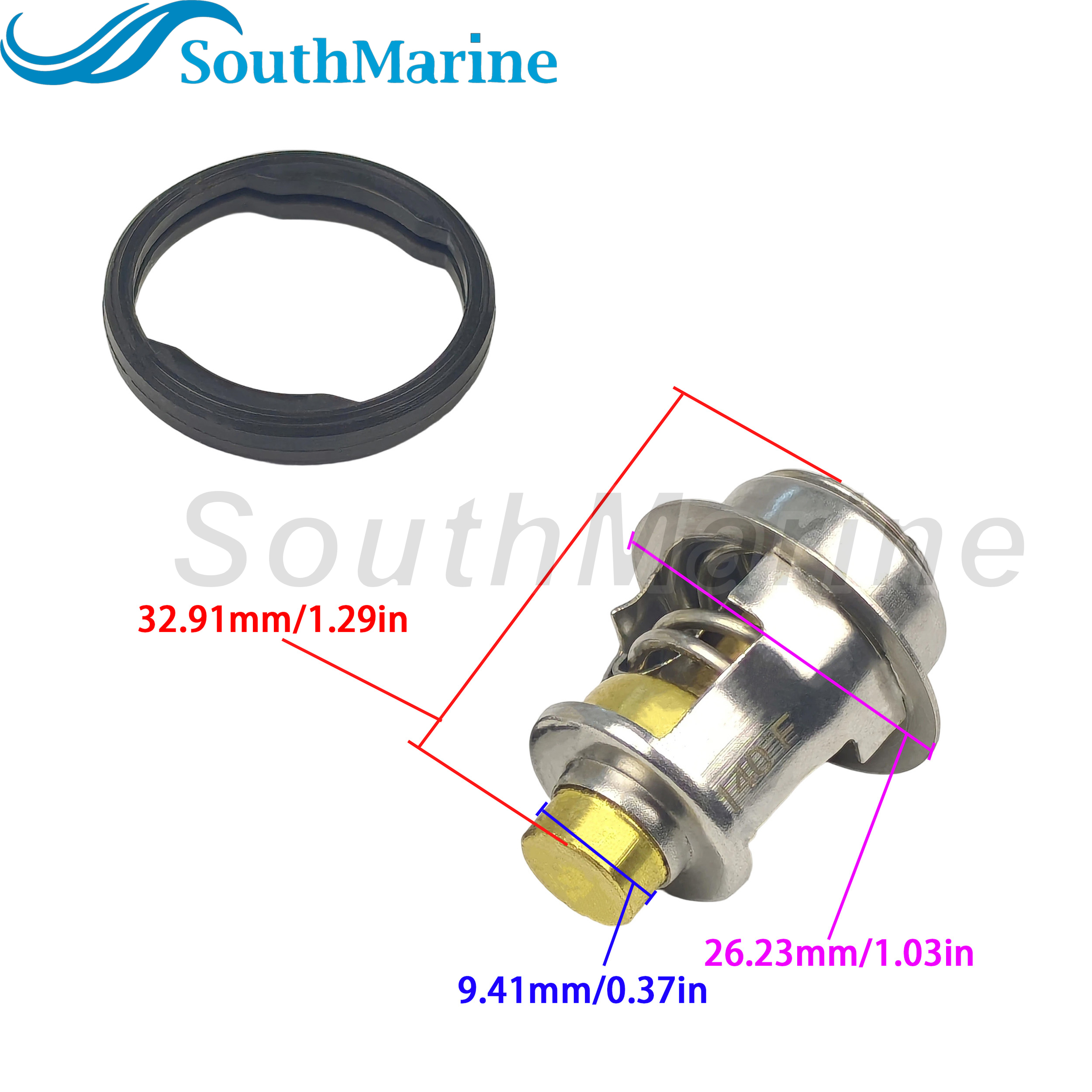 Boat Engine 17670-94404 94403 94402 94401 Thermostat for Suzuki 9.9HP-70HP DF9.9-DF70 , 5031758 05031758 Evinrude Johnson
