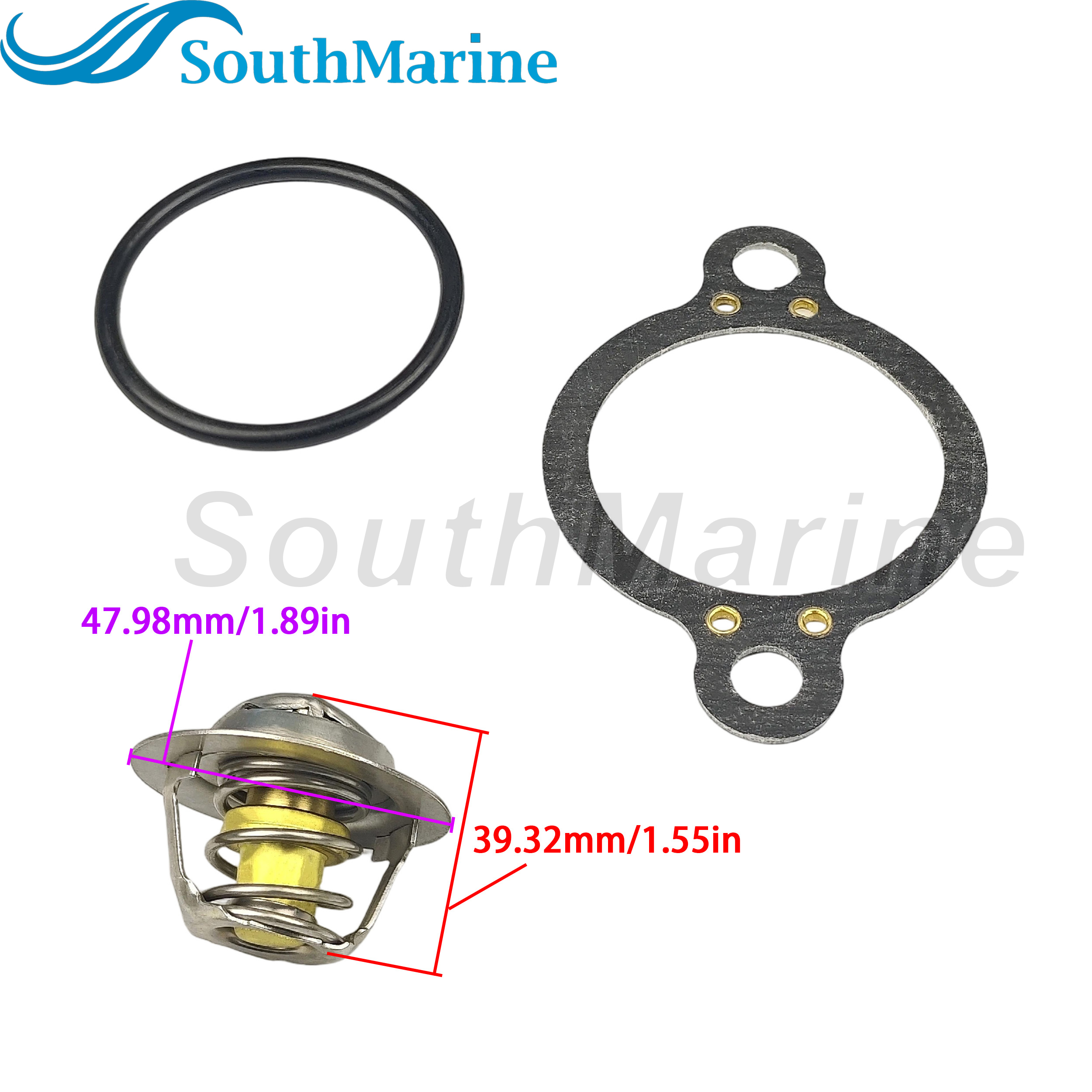 Boat Engine 3587597 3852111 3852071 18-3615 Thermostat for Volvo Penta 3.0L 4.3L 5.0L 5.7L 8.1L V6 V8 Omc Cobra SternDrive
