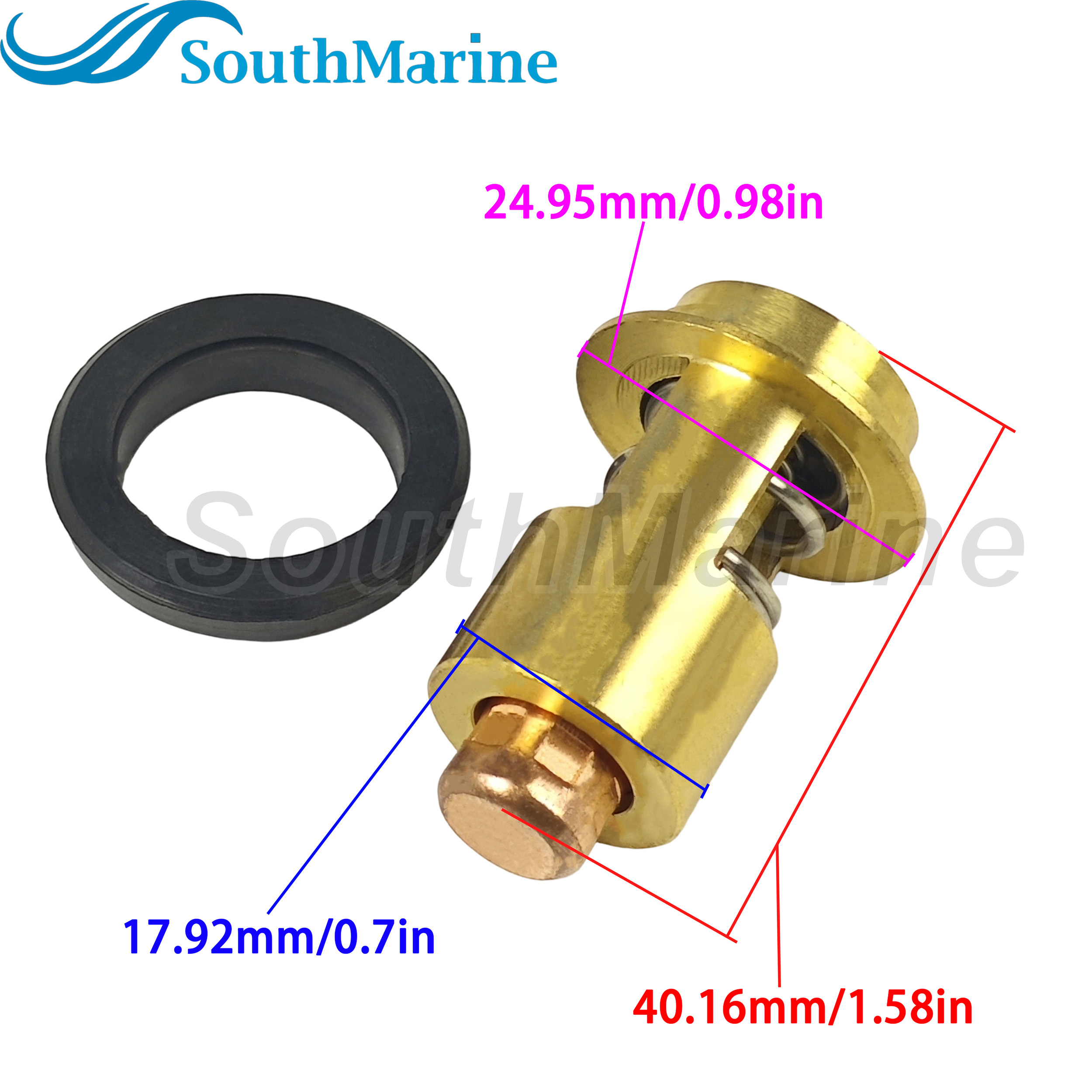 Boat Engine 105582-49200 124233-49250 181130-49200 Thermostat for Yanmar 1GM 2GM 3GM 3HM 1GM10 2GM10 3GM30 SB YSE YSB 3QM30
