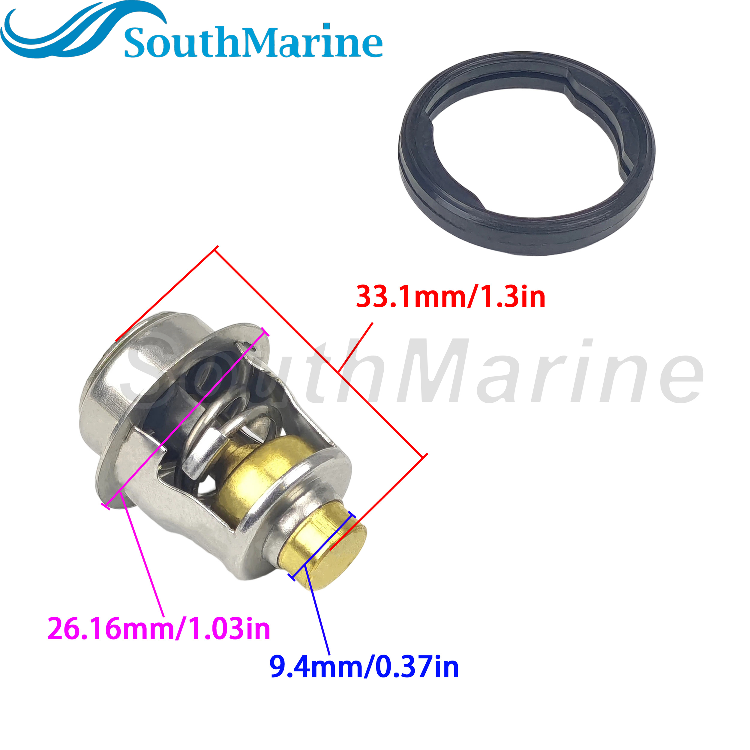 Boat Engine 17670-87J00 87J01 Thermostat for Suzuki 40HP 50HP 60HP 70HP, 5031762 769639 Evinrude Johnson OMC BRP