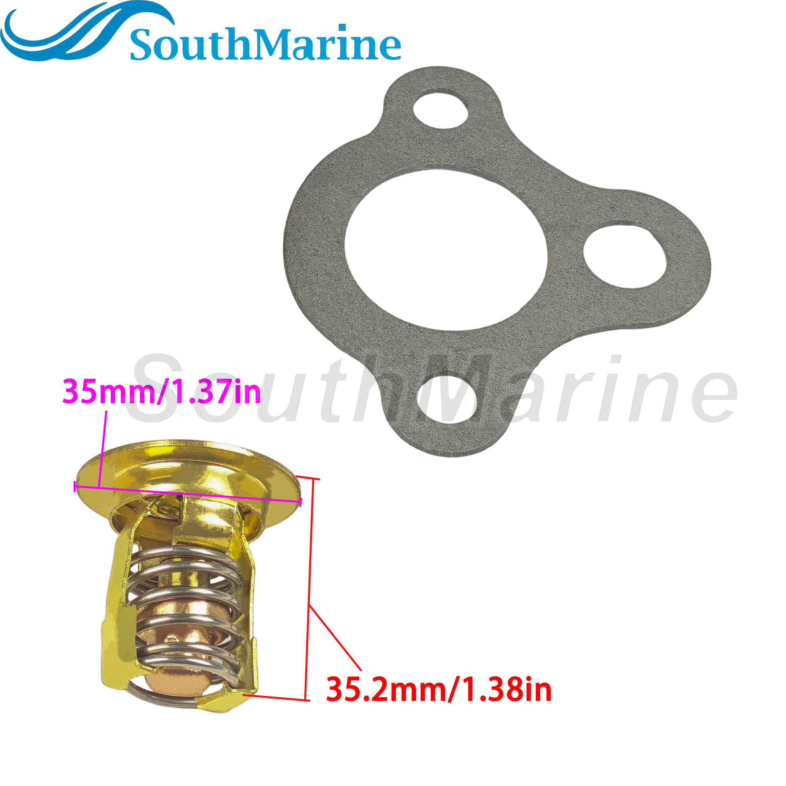 Boat Engine 59078 59078Q3 59078T3 59078T4 18-3550 Thermostat for Mercury Mercruiser 2.5L 3.0L 4/6-cylinder 120HP 140HP 165HP