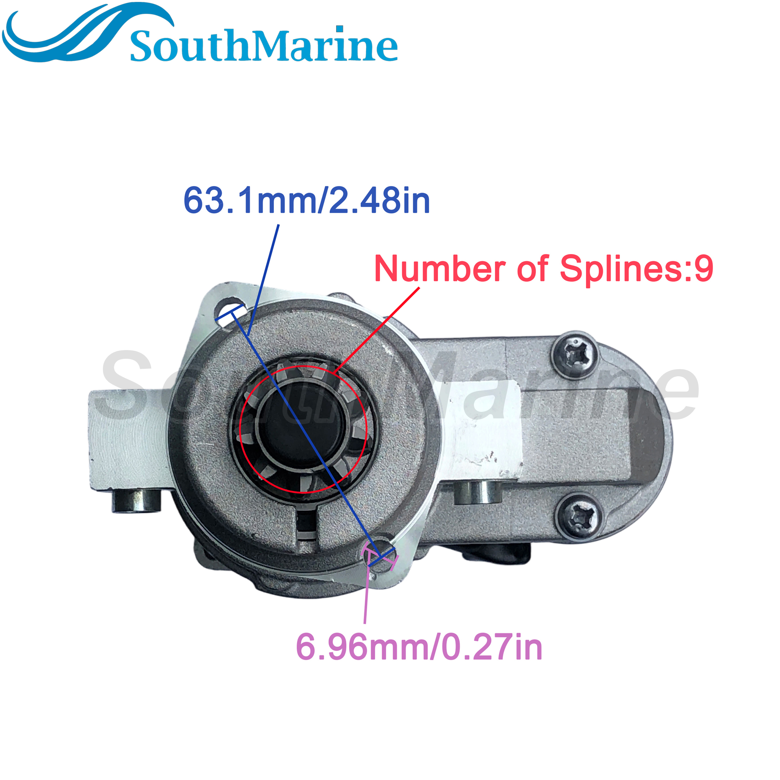 Boat Motor 6BG-81800-00 Starter Motor for Yamaha F25LA F40LA F25 T25 F40 25HP 30HP 40HP / M000TA5071 M0TA5071 for Mitsubishi