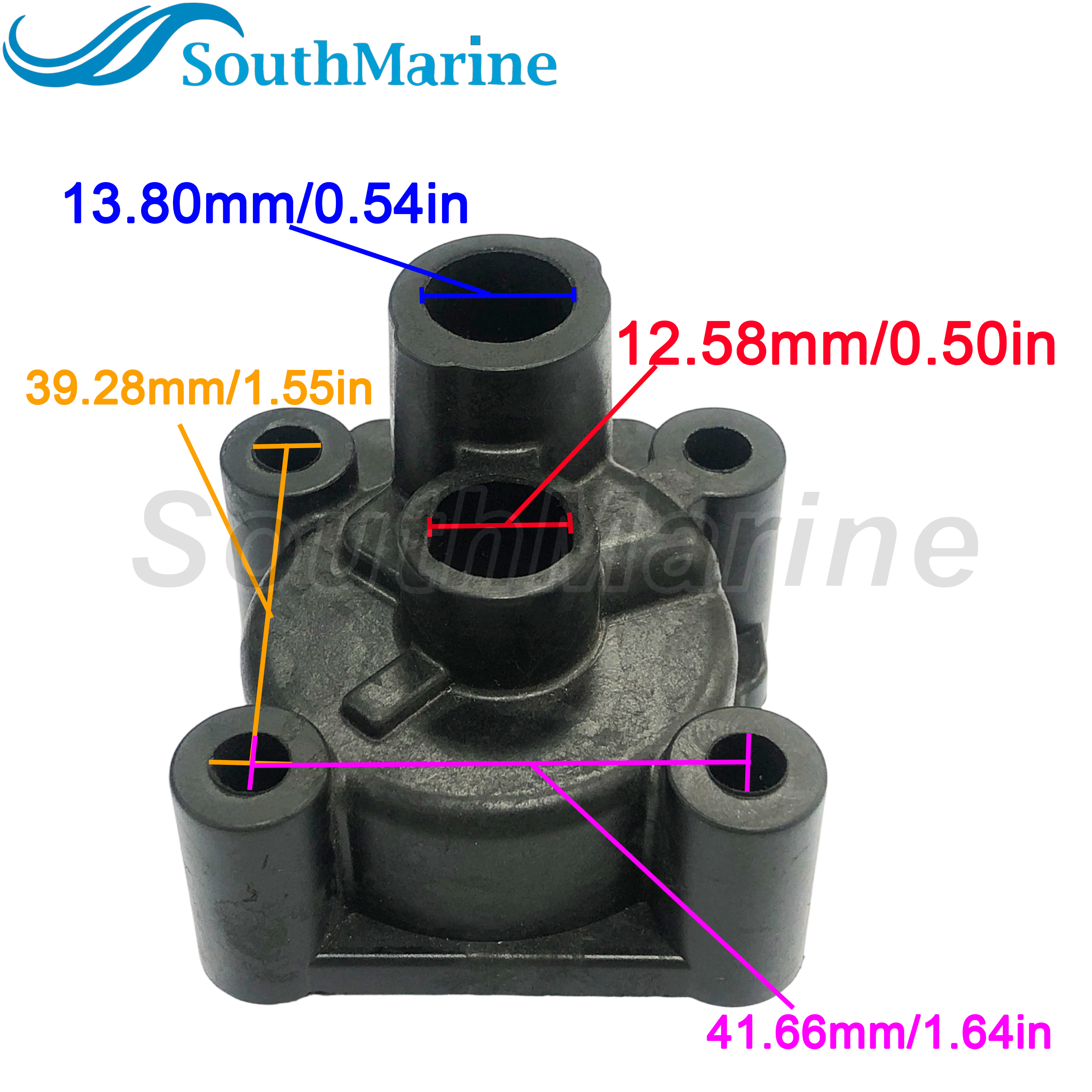 Boat Engine 3B2650160M F8-04000009 18-43212 Water Pump Housing for Nissan Tohatsu Parsun HDX 8HP 9.8HP, 46-803750A02 for Mercury