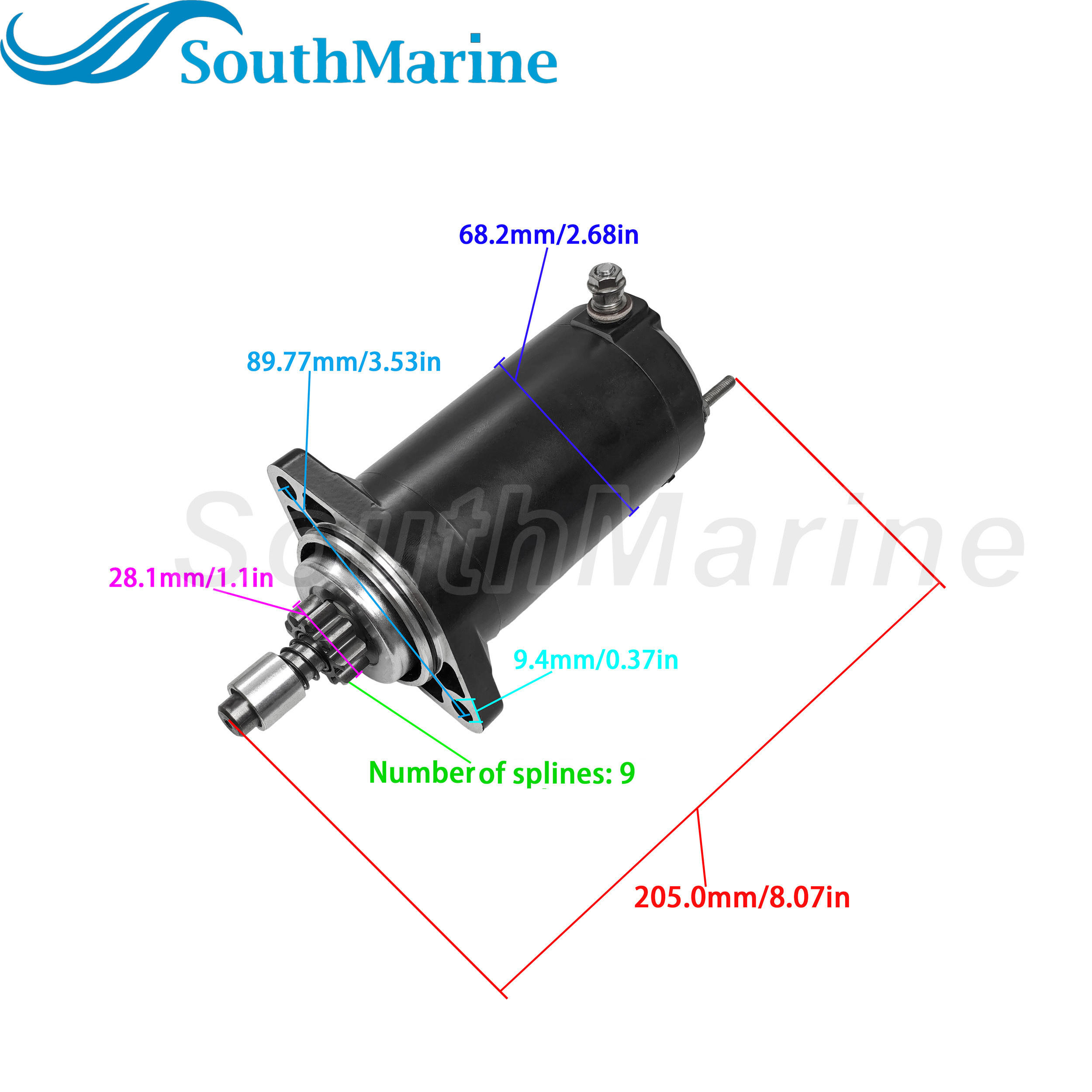 278-000-186 278-000-311 278-000-316 Starter Motor for Sea-Doo 580 650 GTS GTX SP XP SPI SPX, SND0024 410-52104 for Arrowhead