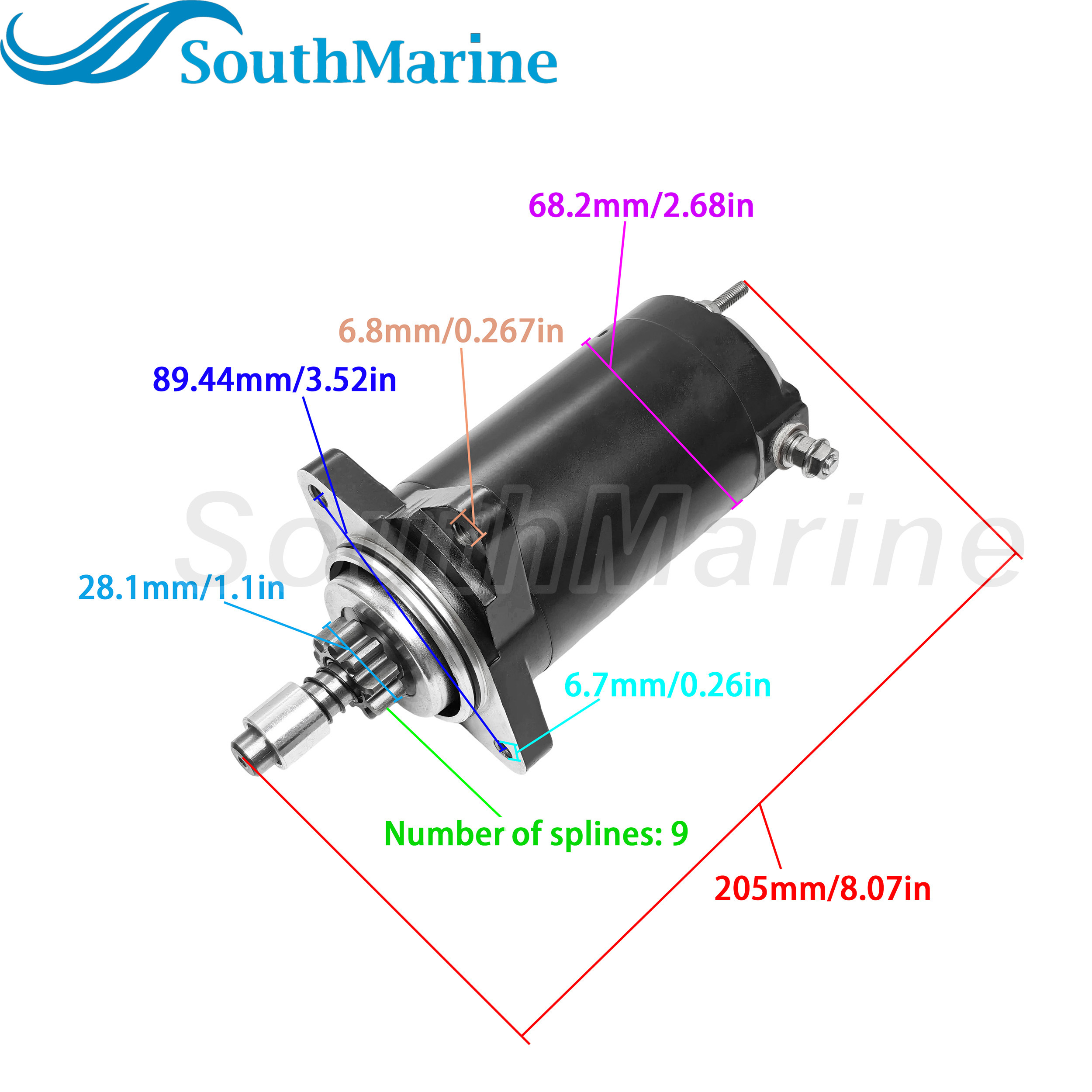 278-000-576 278-000-577 278-001-038 278-001-301 Starter Motor for Sea-Doo Jetski 1800 782cc GTX GSX, 228000-4560 for Denso