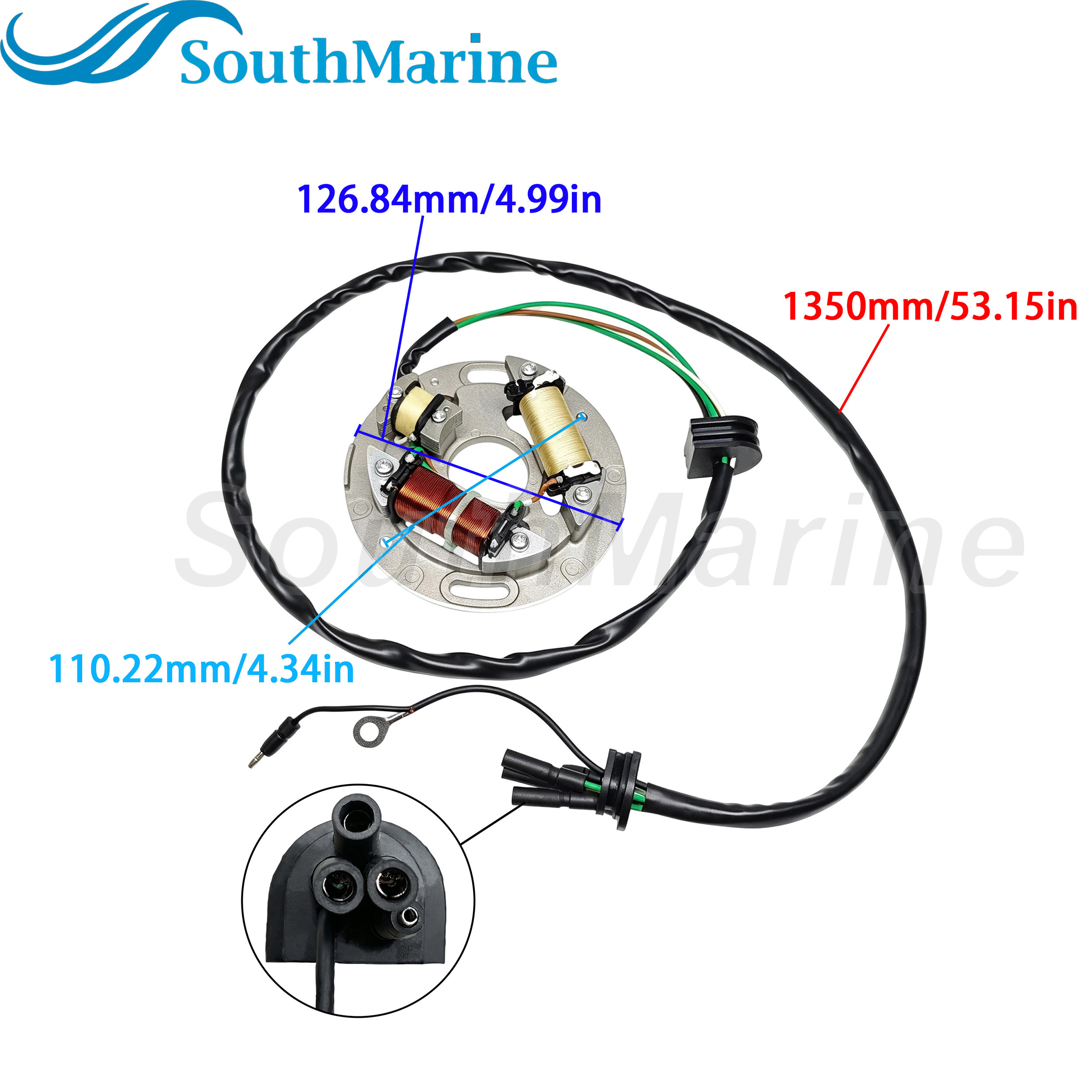Engine 62T-85560-00 6R8-85560-10 6R7-85560-10 Magneto Stator for Yamaha Generator Stator Base Assy Coil Jetski Wave Raider 700