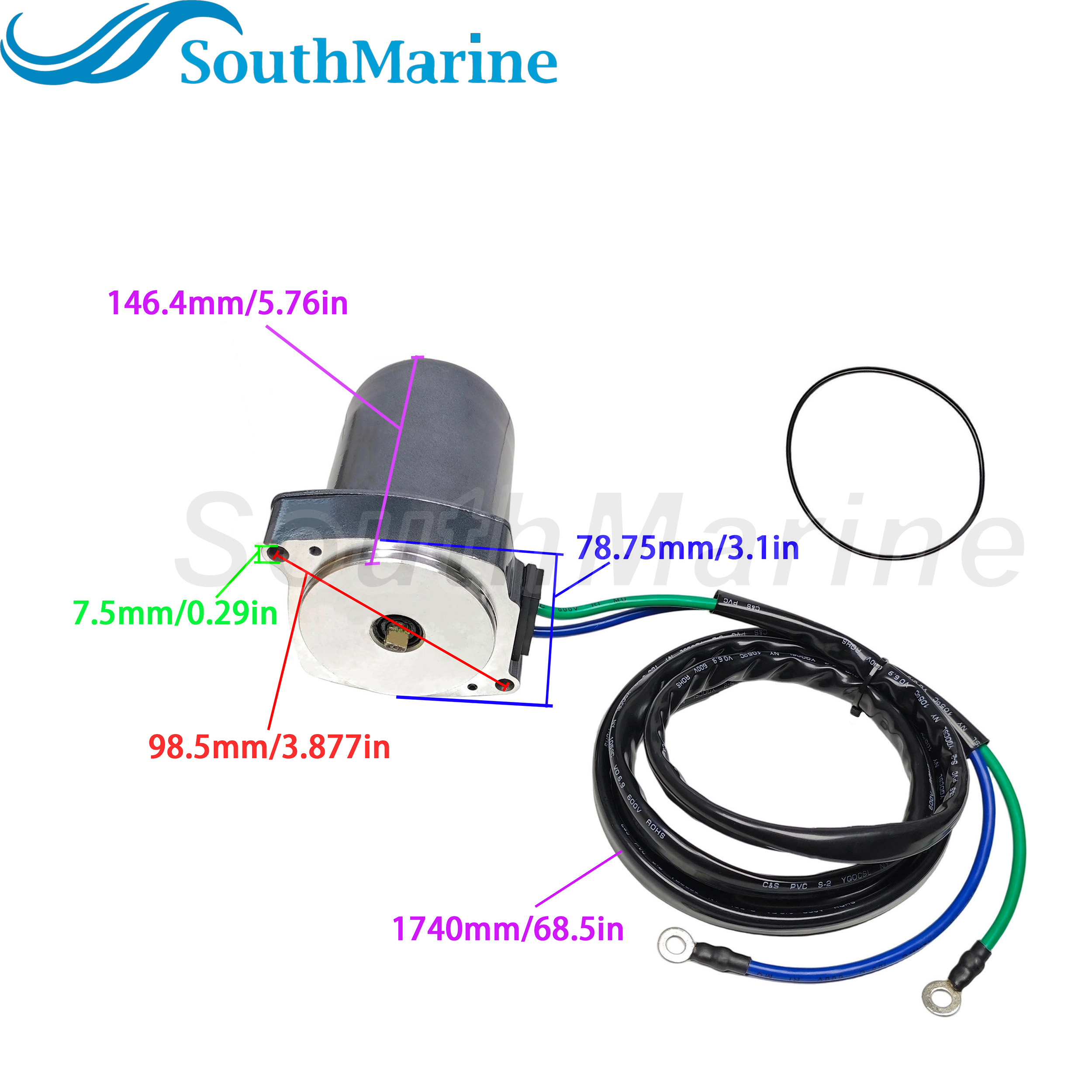 Boat Engine 6AW-43880-00 01 02 Tilt Trim Motor for Yamaha Outboard 300HP 350HP F300 F350 / TRM0108 for ARROWHEAD / 6295 for ARCO