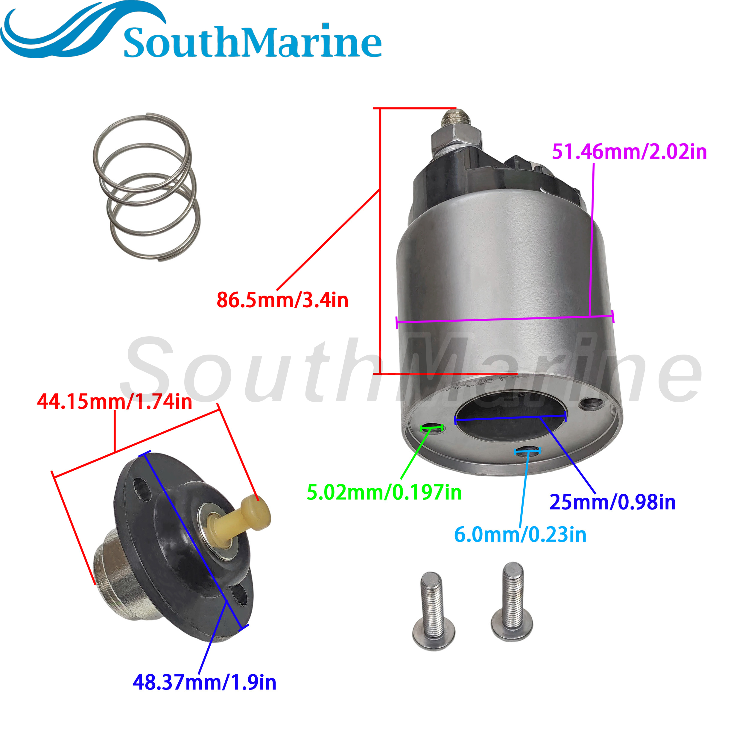 Outboard Engine 6BG-81941-00 Starter Relay Assy for Yamaha 25HP 30HP 40HP F25 F30 F40 F25LA F40LEH Starter Motor 6BG-81800-01