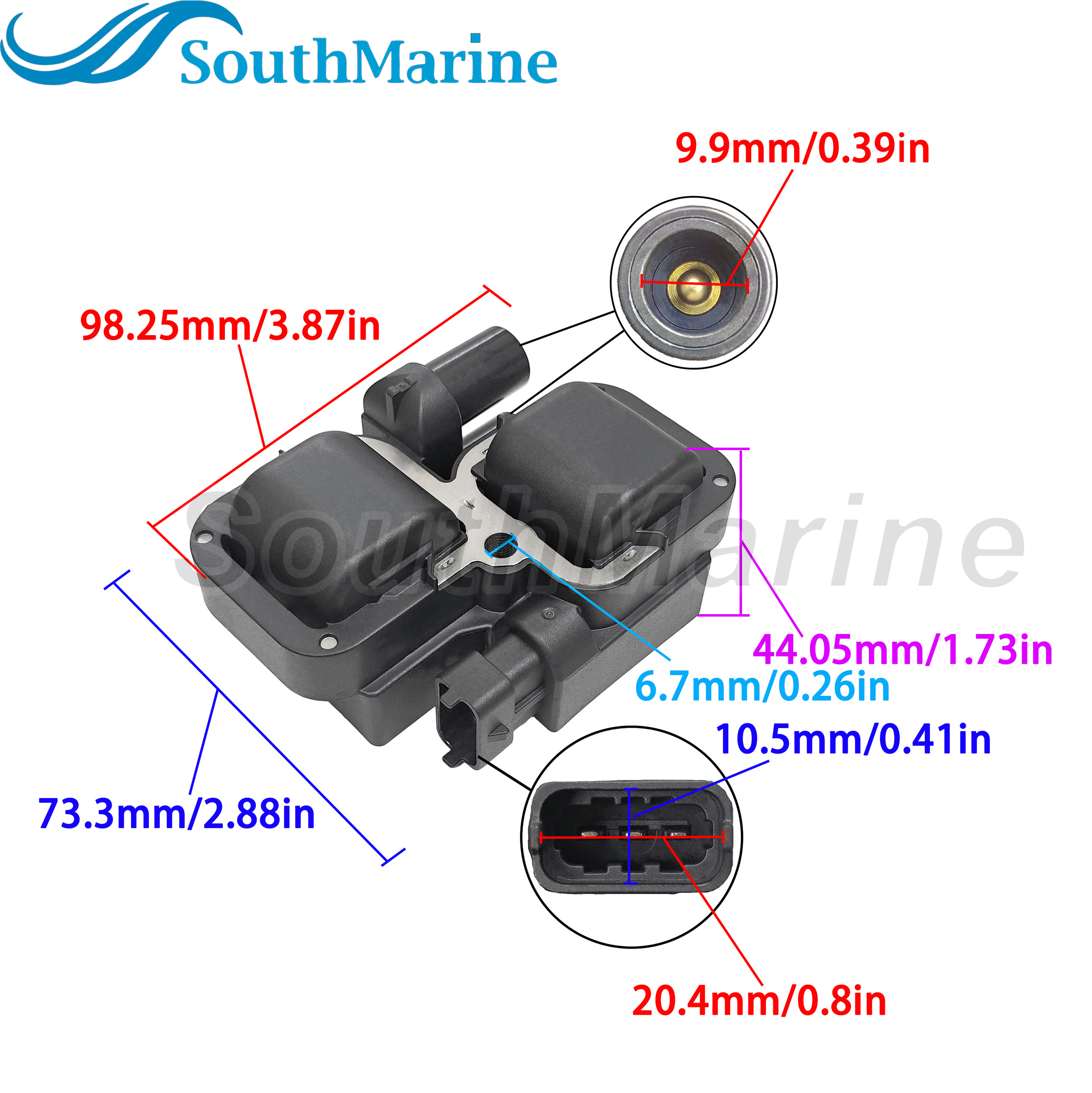 278001546 270600002 Ignition Coil for SeaDoo 3D RFI GSX RFI GTX/ 2876049 4010425 for Polaris / 278001546 270600002 for Can-Am