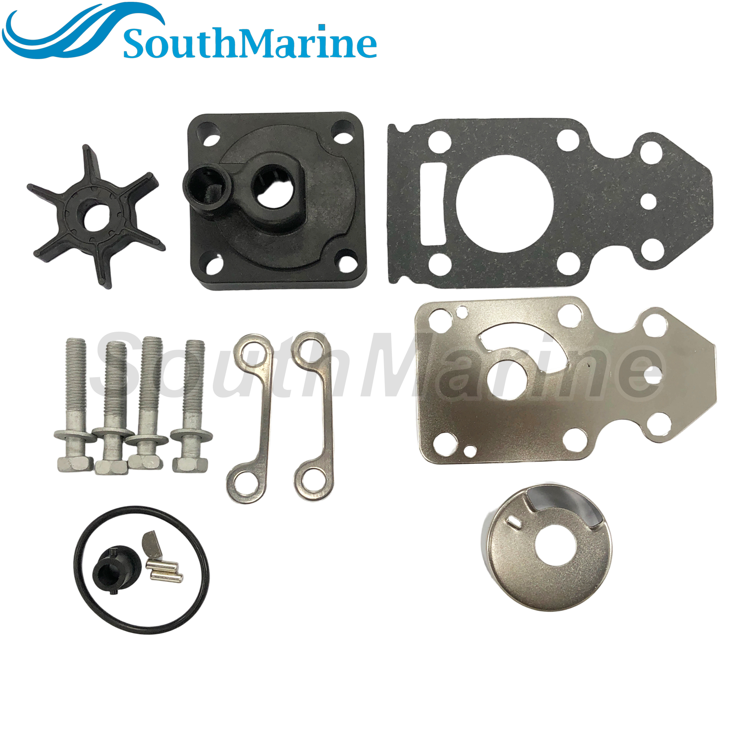 Boat Motor 63V-W0078-00 63V-W0078-01 63V-W0078-02 63V-W0078-03 18-3412 Water Pump Impeller Repair Kit for Yamaha F15 15hp 4-stroke Outboard Engine