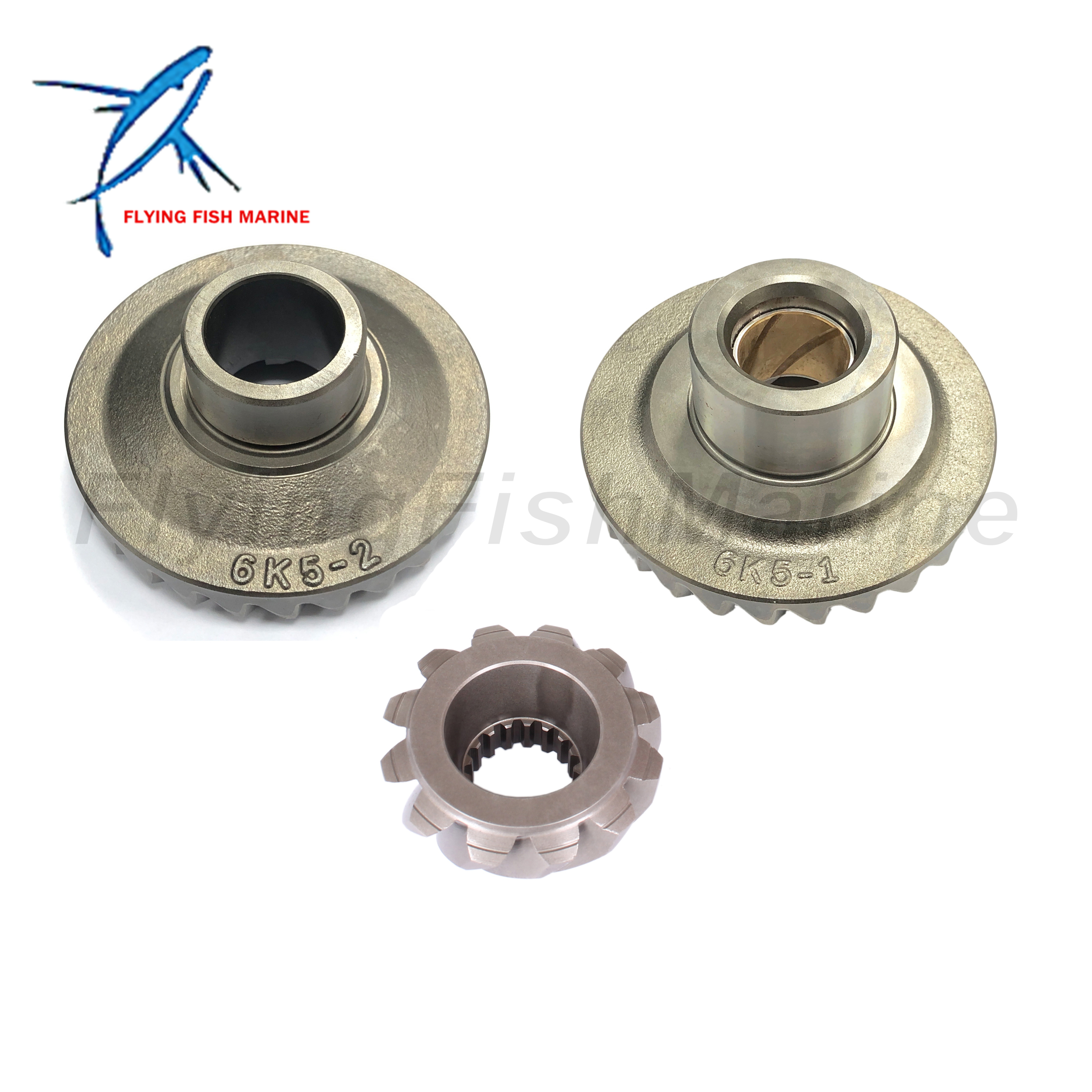Outboard Engine 6H3 6K5-45551-00 Pinion & 6K5-45560-00 Forward & 6K5-45570-00 6K5-45571-00 Reverse Gear Set for Yamaha Parsun 50HP 60HP 70HP Boat Motor