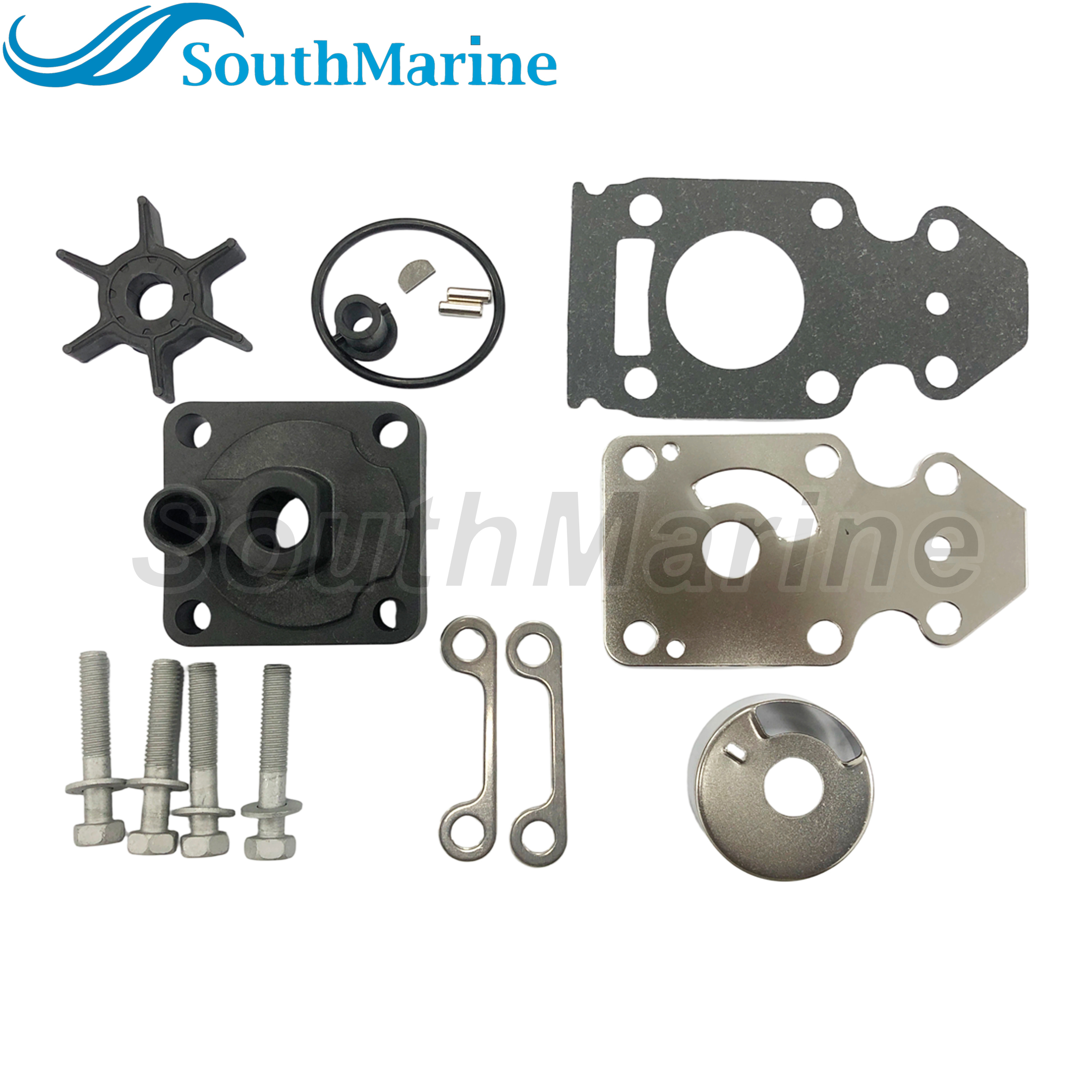 Boat Motor 63V-W0078-00 63V-W0078-01 63V-W0078-02 63V-W0078-03 18-3412 Water Pump Impeller Repair Kit for Yamaha F15 15hp 4-stroke Outboard Engine