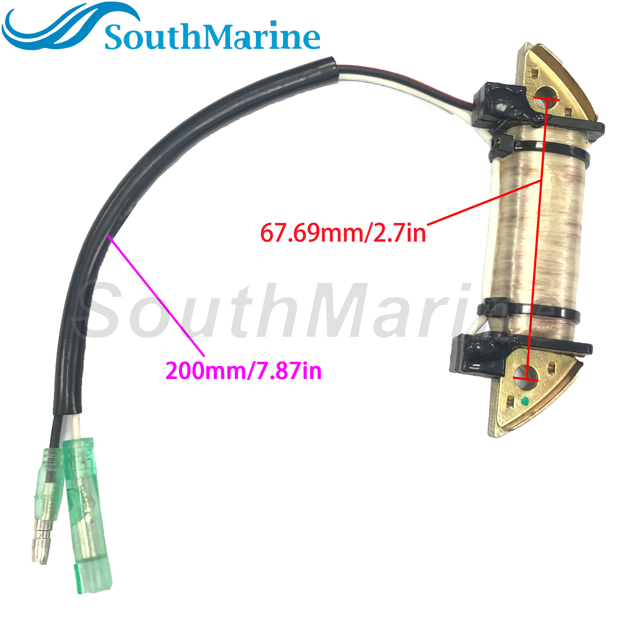 Boat Motor T5-05000200 Magneto Coil Assy for Parsun 2-Stroke T4 T5 T5.8 Outboard Engine High Pressure Coil