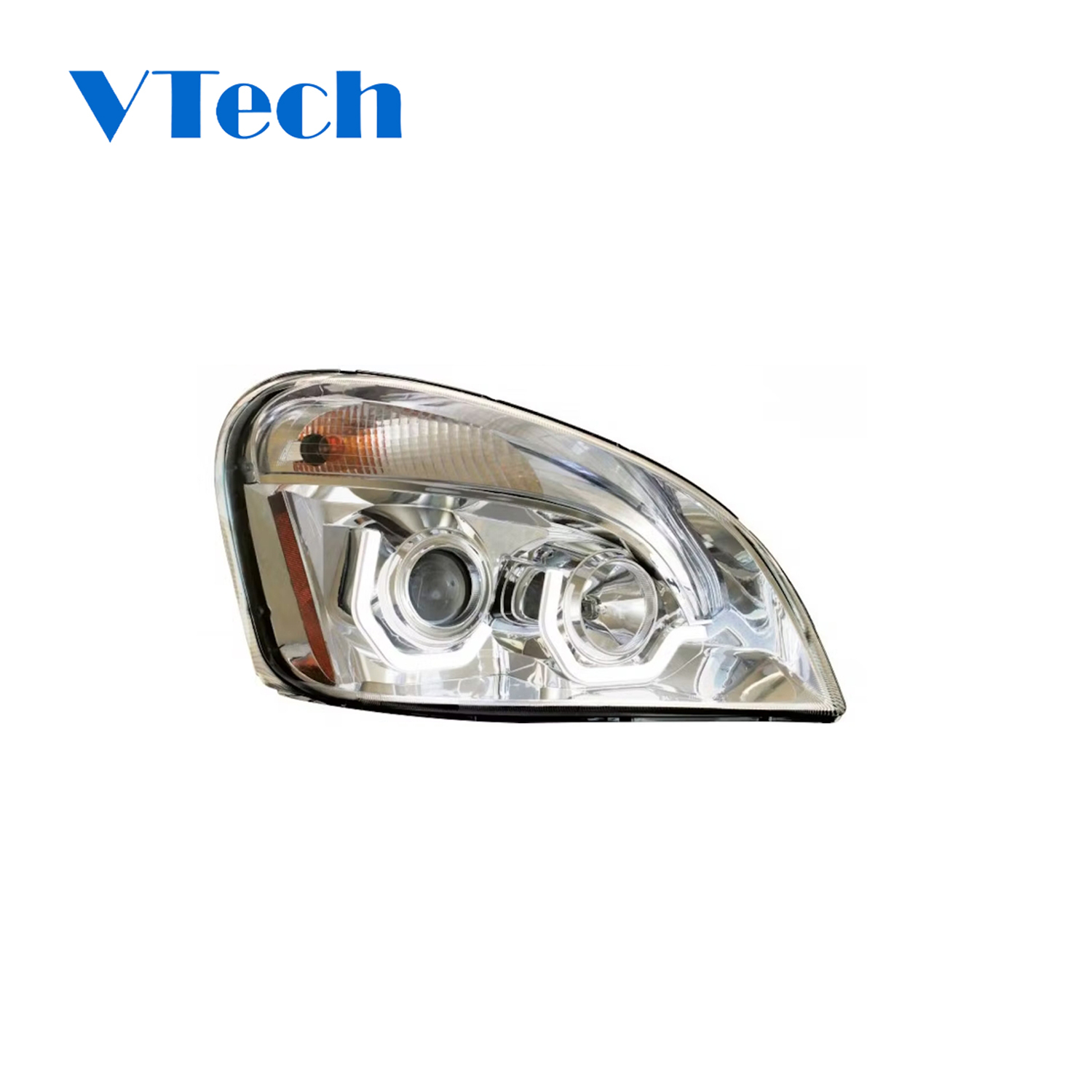 Freightliner Cascadia  Chrome High Power LED Headlight  A66-01512-004 A66-01405-003 Truck Parts Headlamp 2018-2023