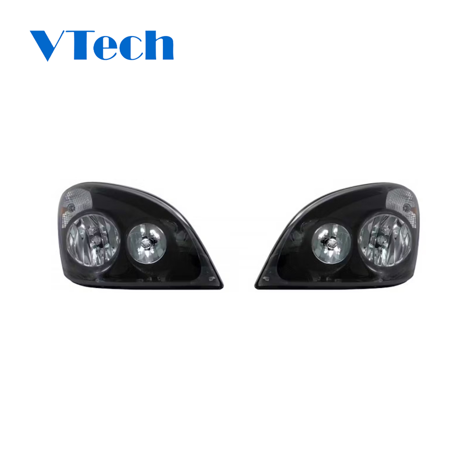 Freightliner Cascadia 2008-2018 Blackout Headlight Assembly Set Headlamp ‎00710270312078