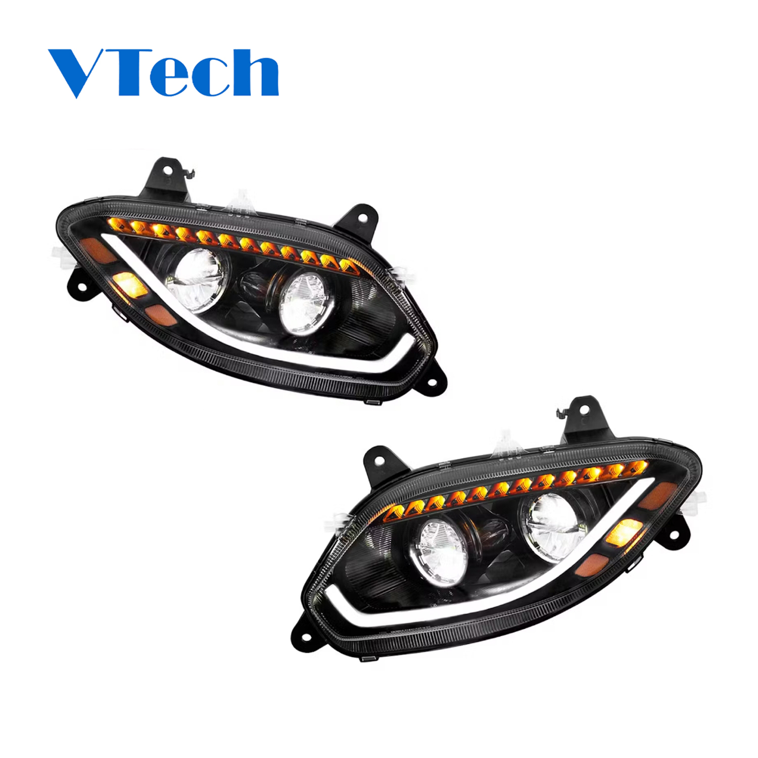 International LT Blackout LED Headlight With Sequential Turn Signal (2018 - 2024)