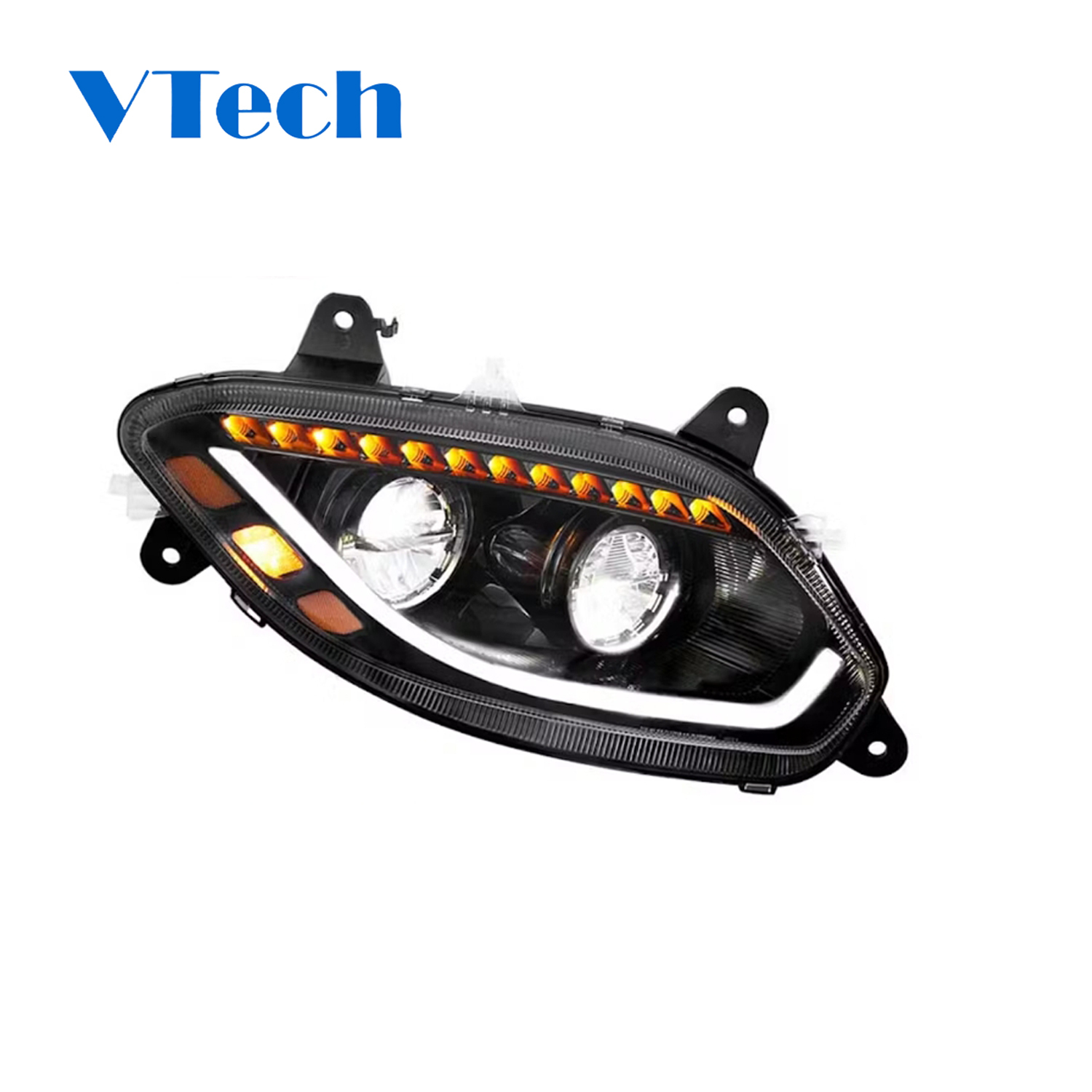International LT Blackout LED Headlight With Sequential Turn Signal (2018 - 2024)