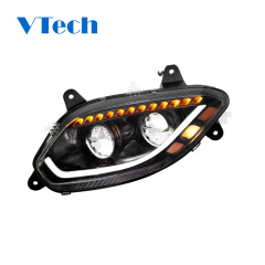 International LT Blackout LED Headlight With Sequential Turn Signal (2018 - 2024)