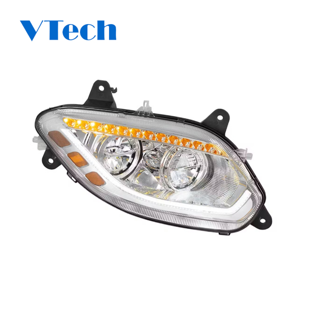 International LT Chrome LED Headlight With Sequential Turn Signal (2018 - 2024)
