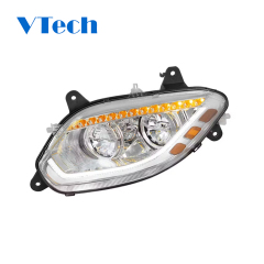 International LT Chrome LED Headlight With Sequential Turn Signal (2018 - 2024)