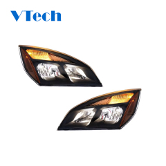 Freightliner A6601512003  A6601512002 Headlamp Cascadia 2018-2024 New Body Style Halogen Blackout Headlights Truck Parts for Sell