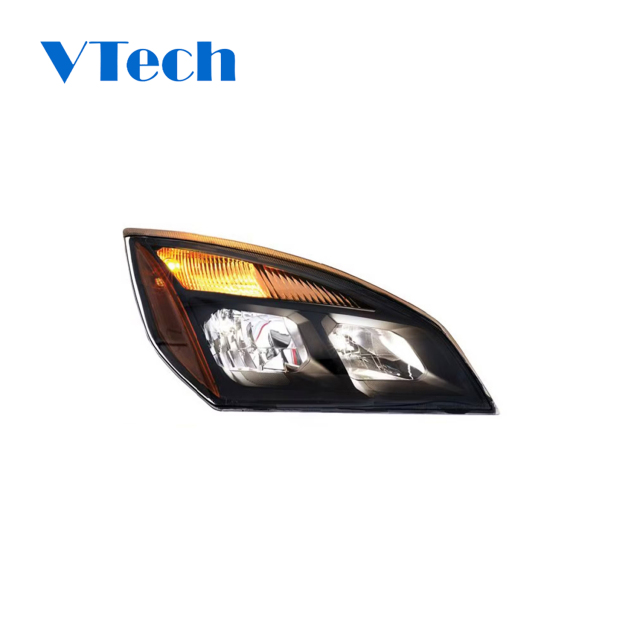 Freightliner A6601512003  A6601512002 Headlamp Cascadia 2018-2024 New Body Style Halogen Blackout Headlights Truck Parts for Sell