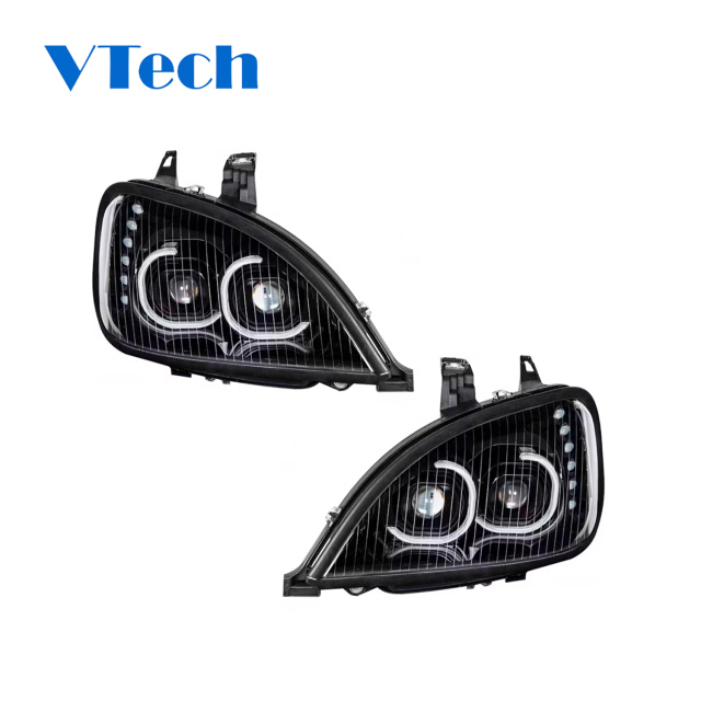 Freightliner Columbia  Truck Parts Headlamp  LED Blackout Projection Headlight f/ 2001-2020 Freightliner Columbia - Driver and Passenger Side