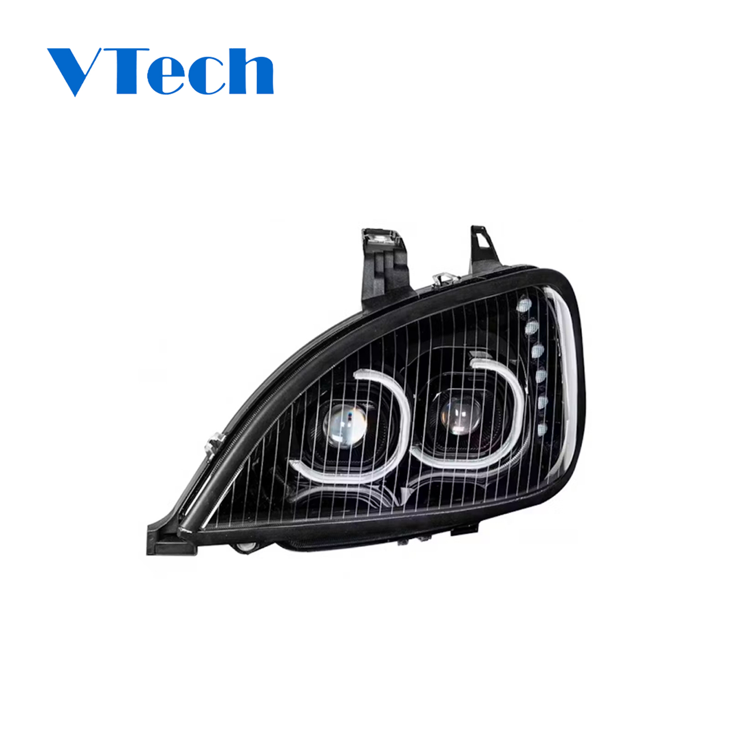 Freightliner Columbia  Truck Parts Headlamp  LED Blackout Projection Headlight f/ 2001-2020 Freightliner Columbia - Driver and Passenger Side