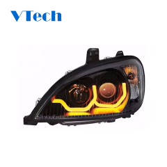 Freightliner Columbia Blackout Projection Headlight With Dual Function LED Light Bar Truck Parts Headlamp 1996-2018