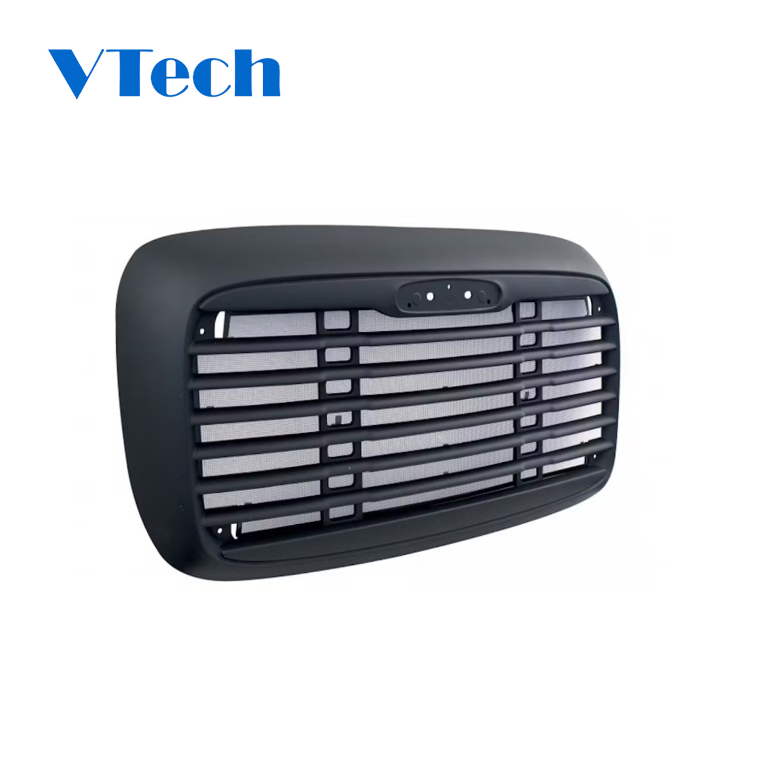 Freightliner Columbia Black Plastic Grill With Bug Screen 2000-2008 Truck Grille, Columbia 112 (2003-2014) and 120(2000-2014) Models
