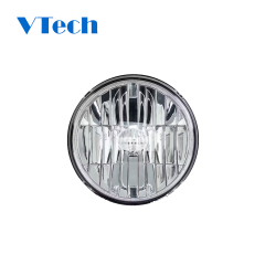 Freightliner Coronado  7" Optical Reflector LED Headlight 7in Round Standard LED Semi-Truck Headlamp