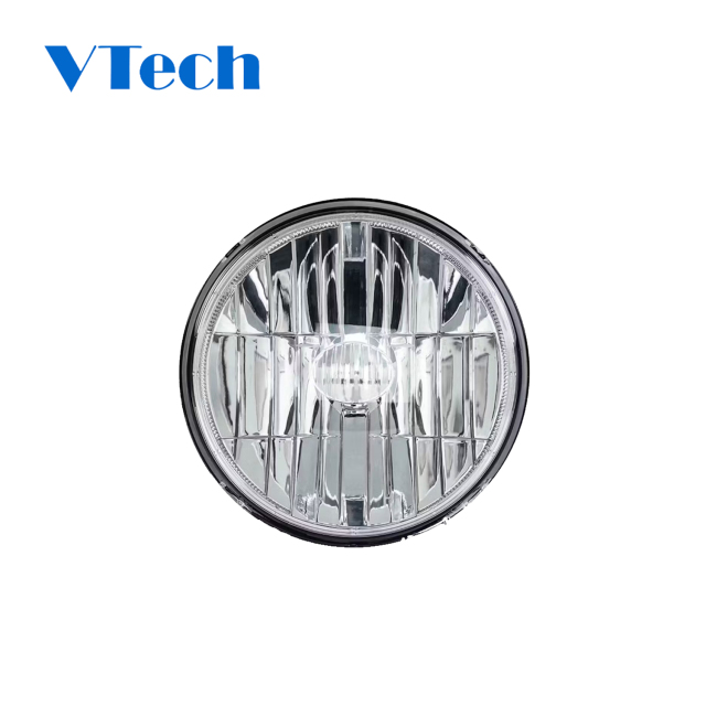 Freightliner Coronado  7" Optical Reflector LED Headlight 7in Round Standard LED Semi-Truck Headlamp