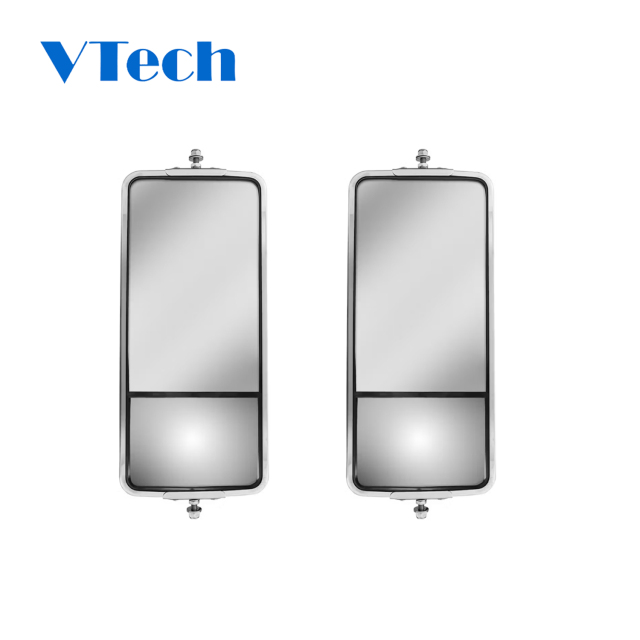 Freightliner Coronado 7" X 16" West Coast Style Non-Heated Mirror With Convex Lower Mirror for Duty Truck