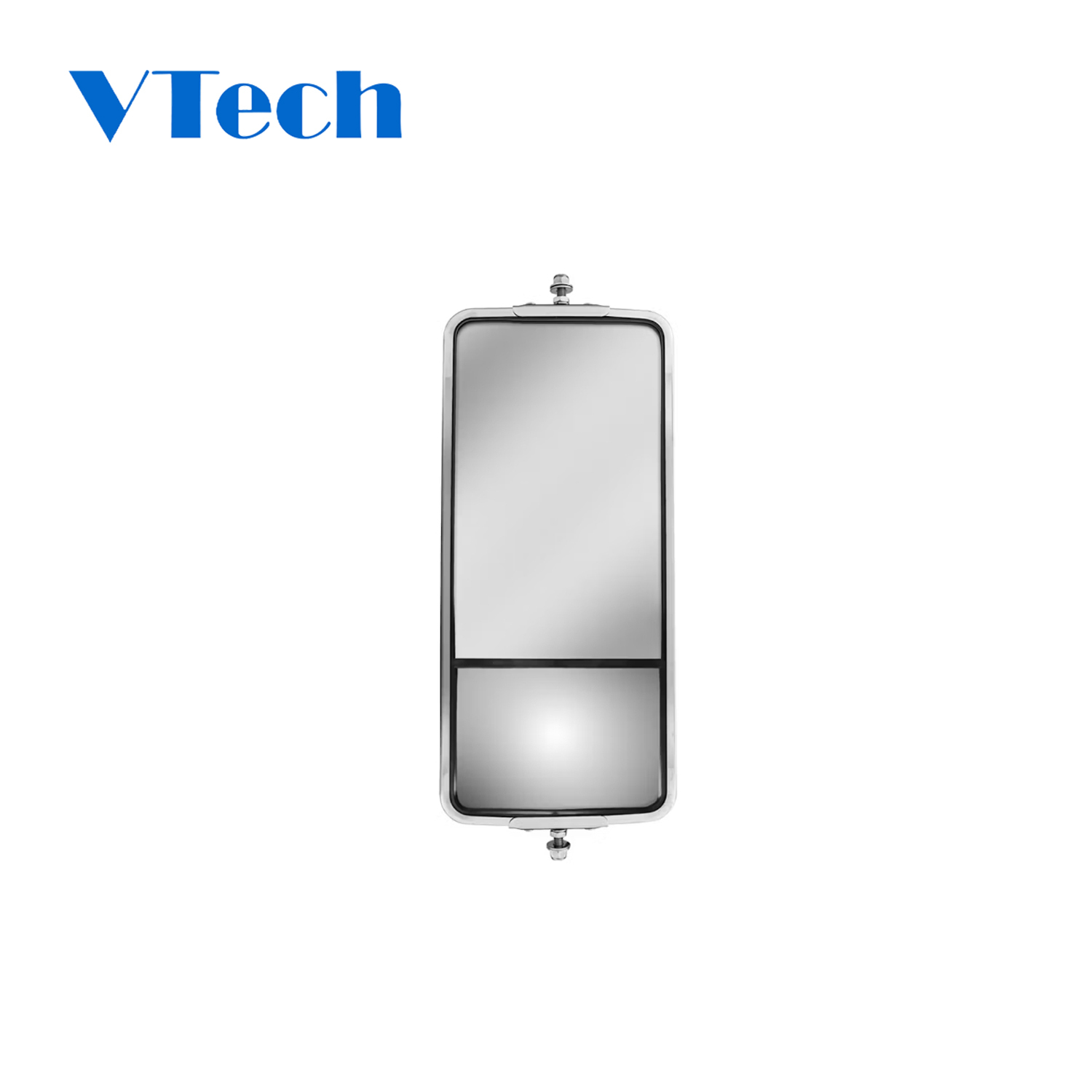 7" X 16" West Coast Style Non-Heated Mirror With Convex Lower Mirror