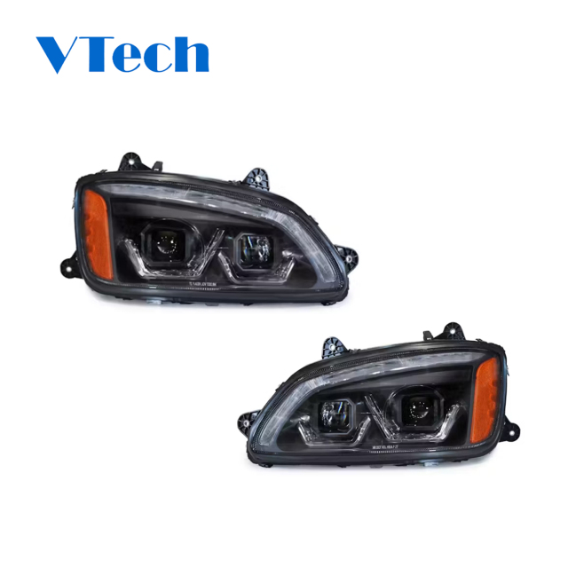 Fit For Duty Heavy Truck 2008-2018 Kenworth T660 LED DRL Switchback Signal Projector Headlamp