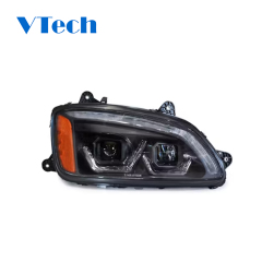 Fit For Duty Heavy Truck 2008-2018 Kenworth T660 LED DRL Switchback Signal Projector Headlamp