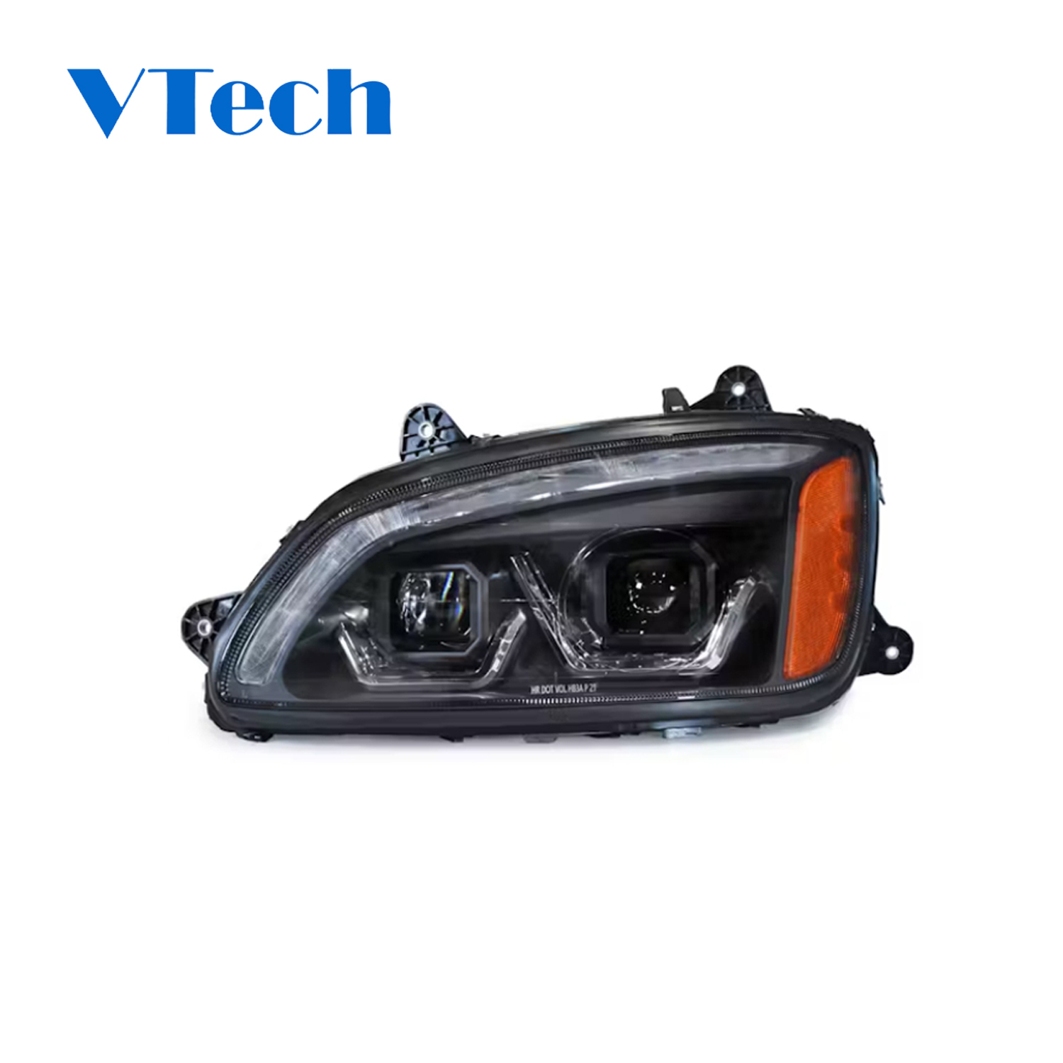 Fit For Duty Heavy Truck 2008-2018 Kenworth T660 LED DRL Switchback Signal Projector Headlamp