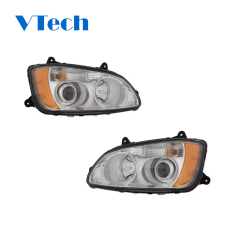 For 2008-2017 Kenworth T660 OE Projector Headlights Chrome Housing Left Driver and Right Passenger  09-1606135, 09-160001208
