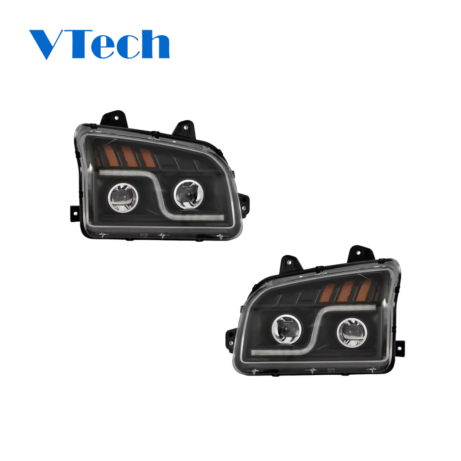 Kenworth T880 LED Proyector Black Headlight