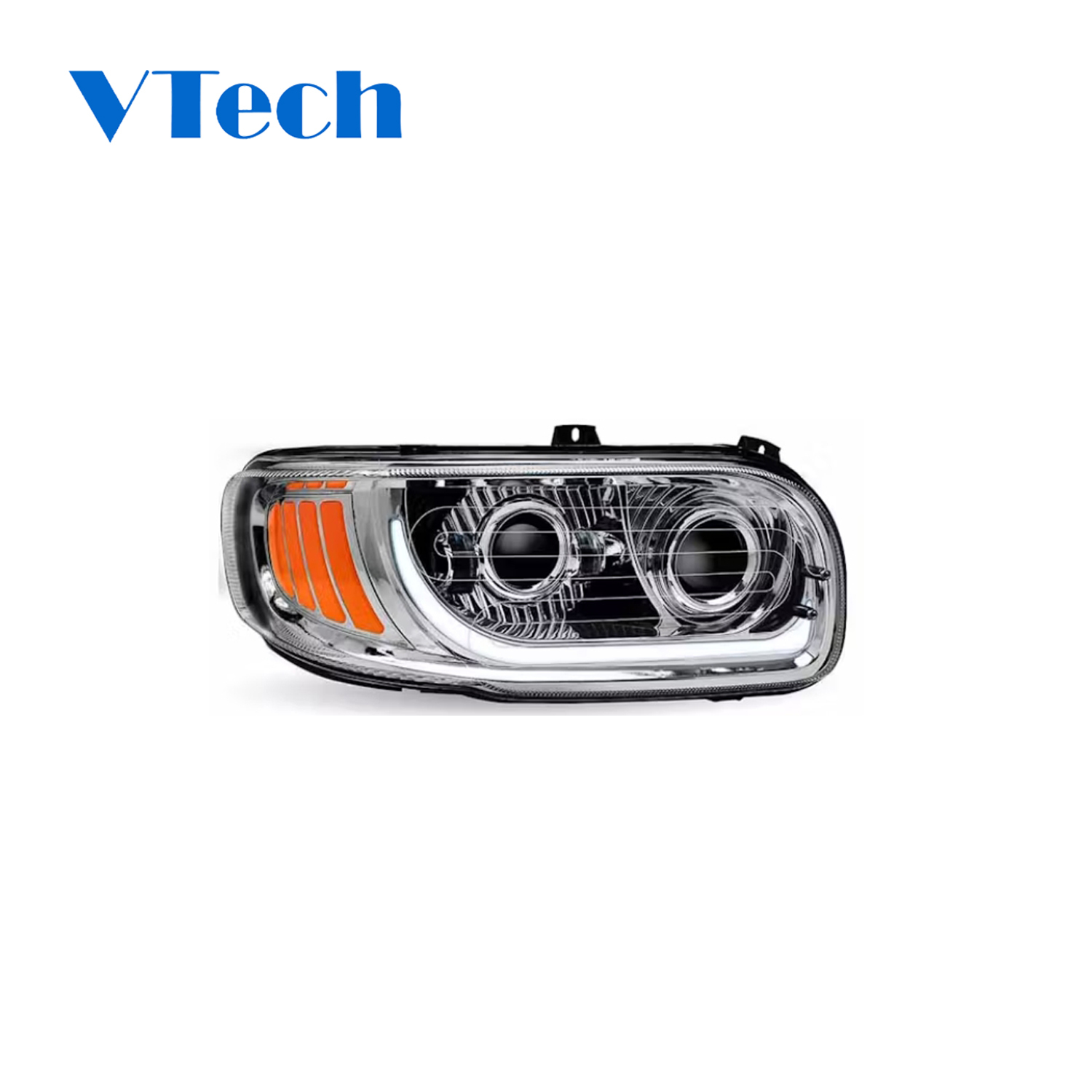 Peterbilt 367 388 389 567 589 Full LED Chrome Aftermarket Projector Headlight P54-6112-110