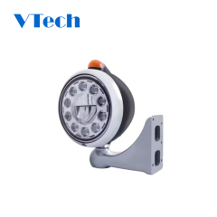 Headlamp Fit for Heavy Duty Truck Black LED Guide Headlight Set Headlamp for Truck