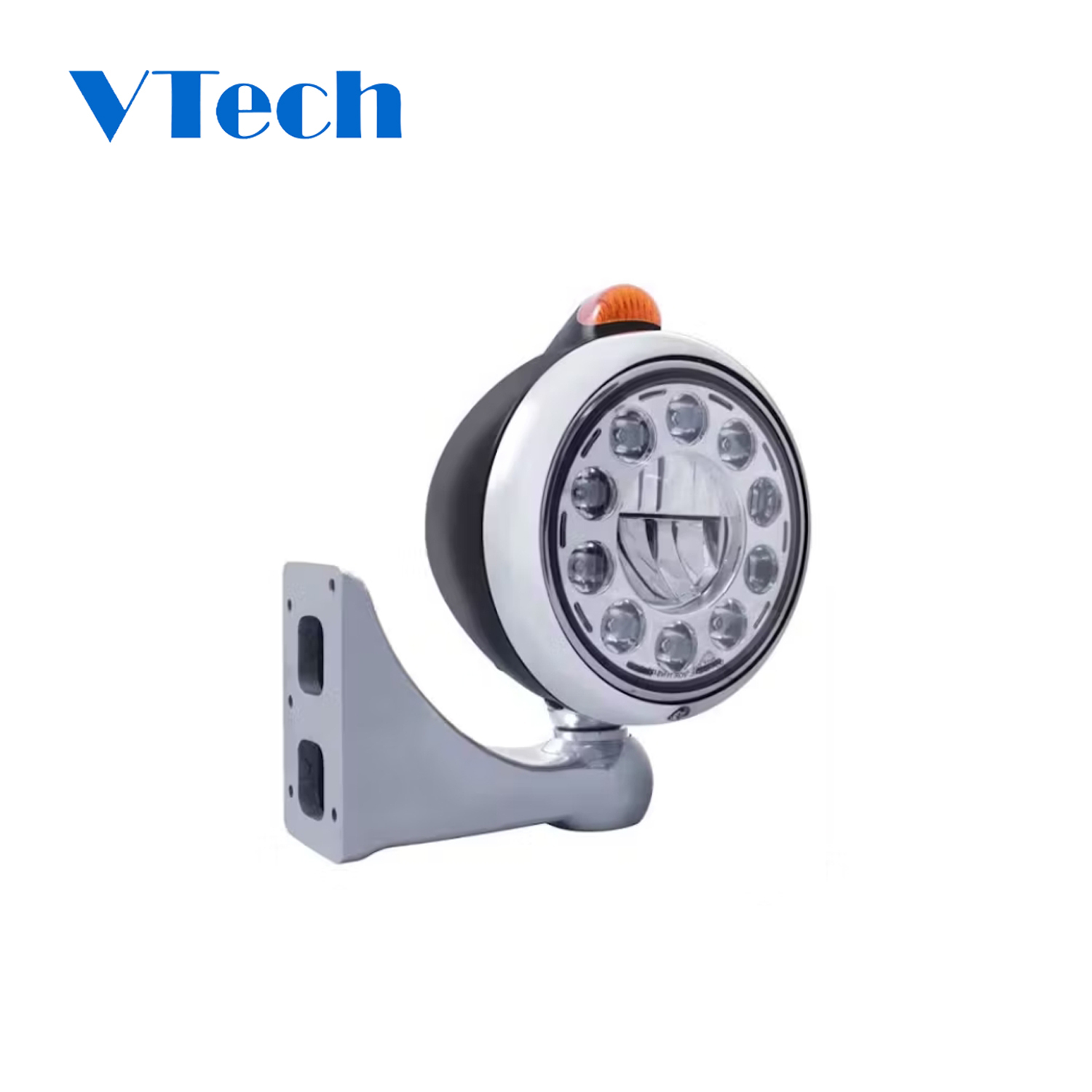 Headlamp Fit for Heavy Duty Truck Black LED Guide Headlight Set Headlamp for Truck