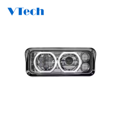 Peterbilt 379 378 365 357 Chrome Projector Headlight Assembly With Halo LED Heavy Duty Truck Parts