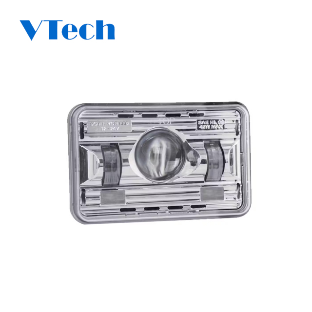Heavy Duty Truck Spare Parts Fits for Heated 4" x 6" LED Projector Headlight High or Low Beam by Trux Headlamp for Truck