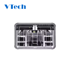 Heavy Duty Truck Spare Parts Fits for High Power Headlight LED 4" x 6" Rectangular Heated Polycarbonate  Headlamp for Truck